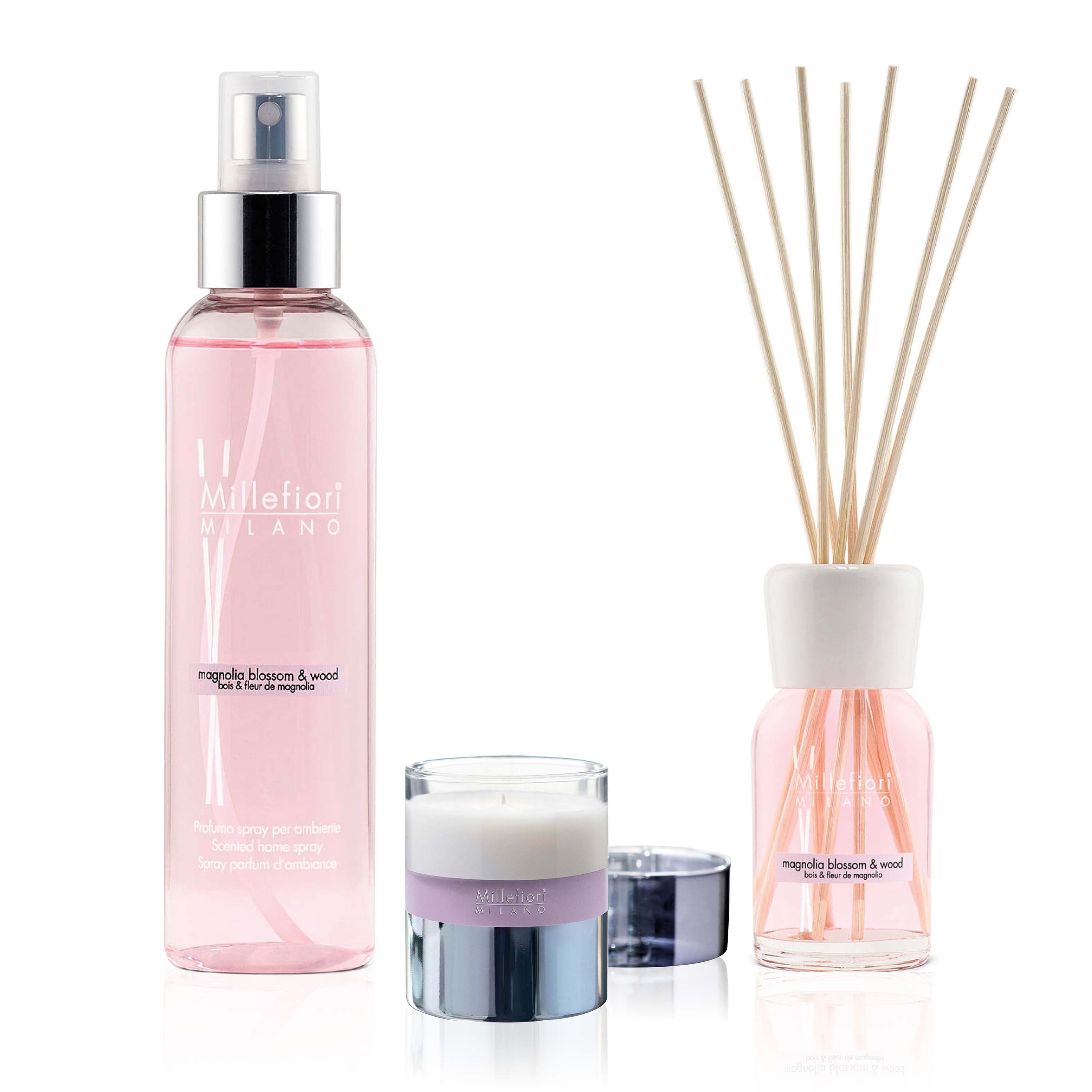 Set de parfums d'ambiance Bois & Fleur de Magnolia Millefiori Milano