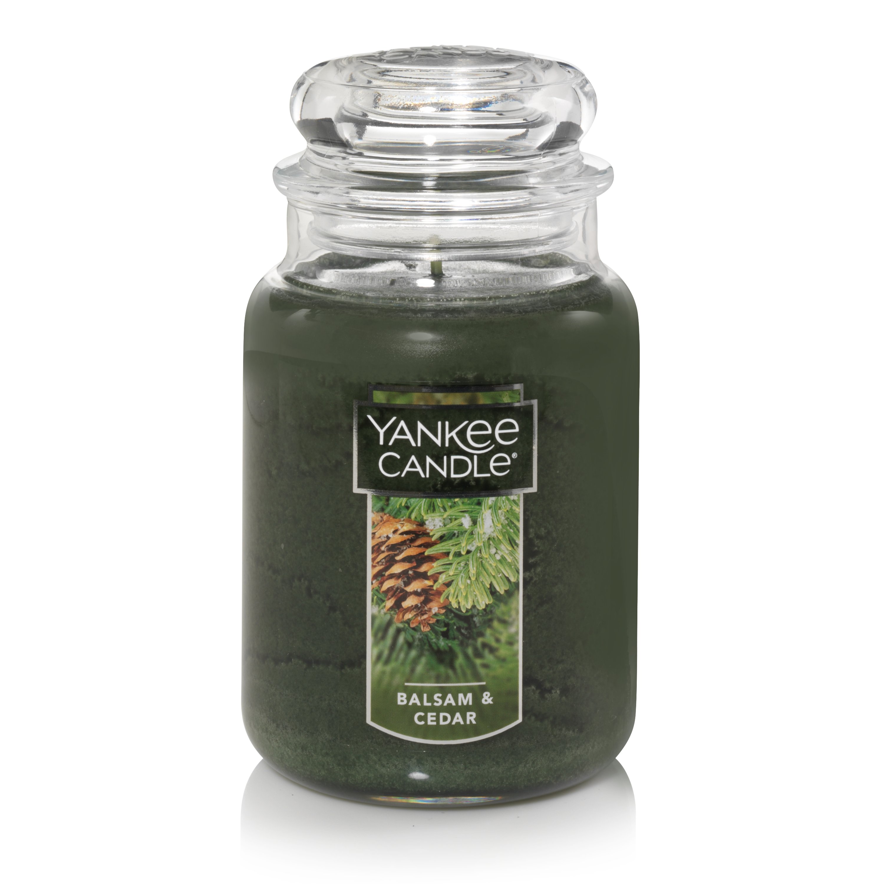 Yankee Candle 1062314Z Balsam Cedar Jar Candle Green 