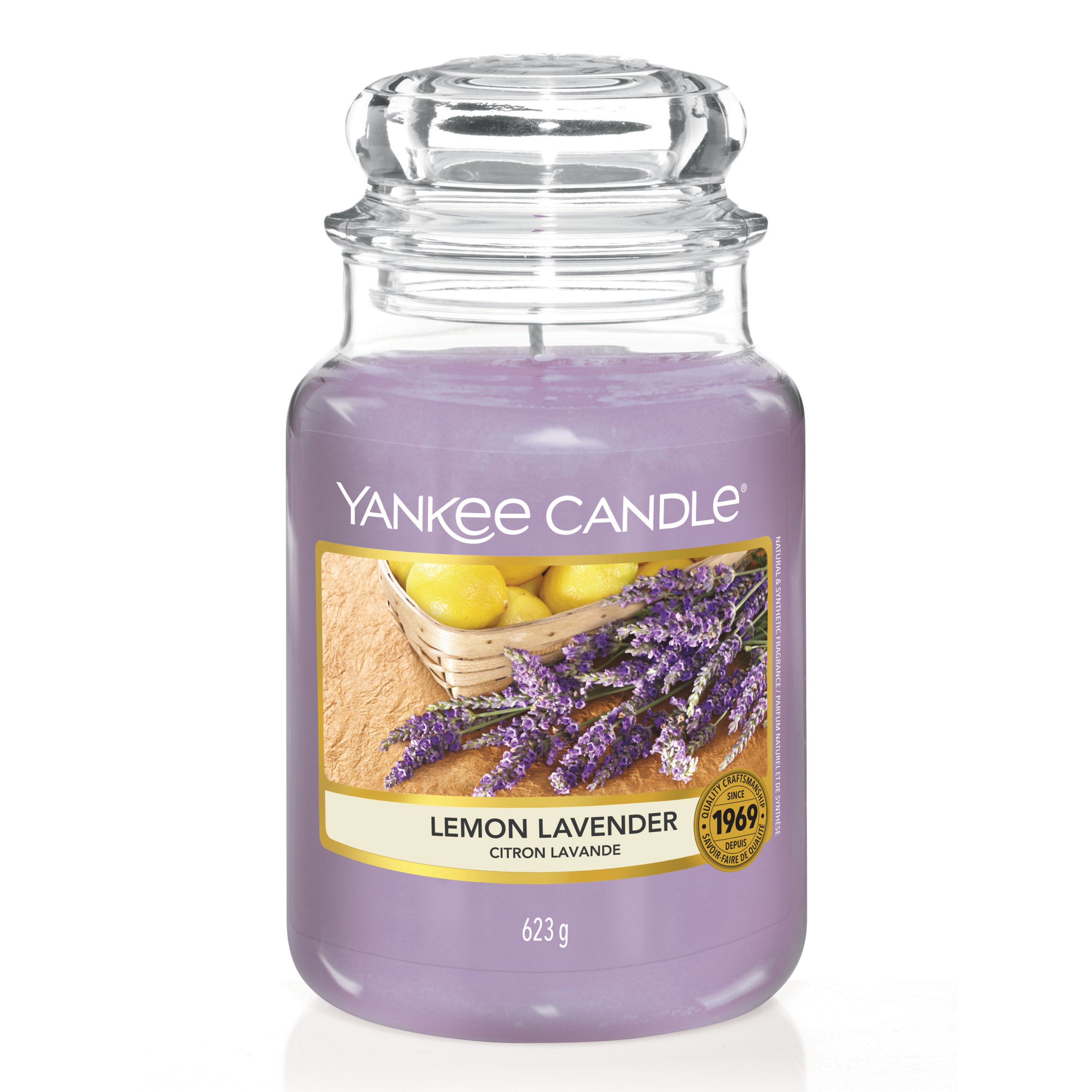 YANKEE CANDLE New look - *LEMON LAVENDER* Candela in giara media - Idea  Casa Più