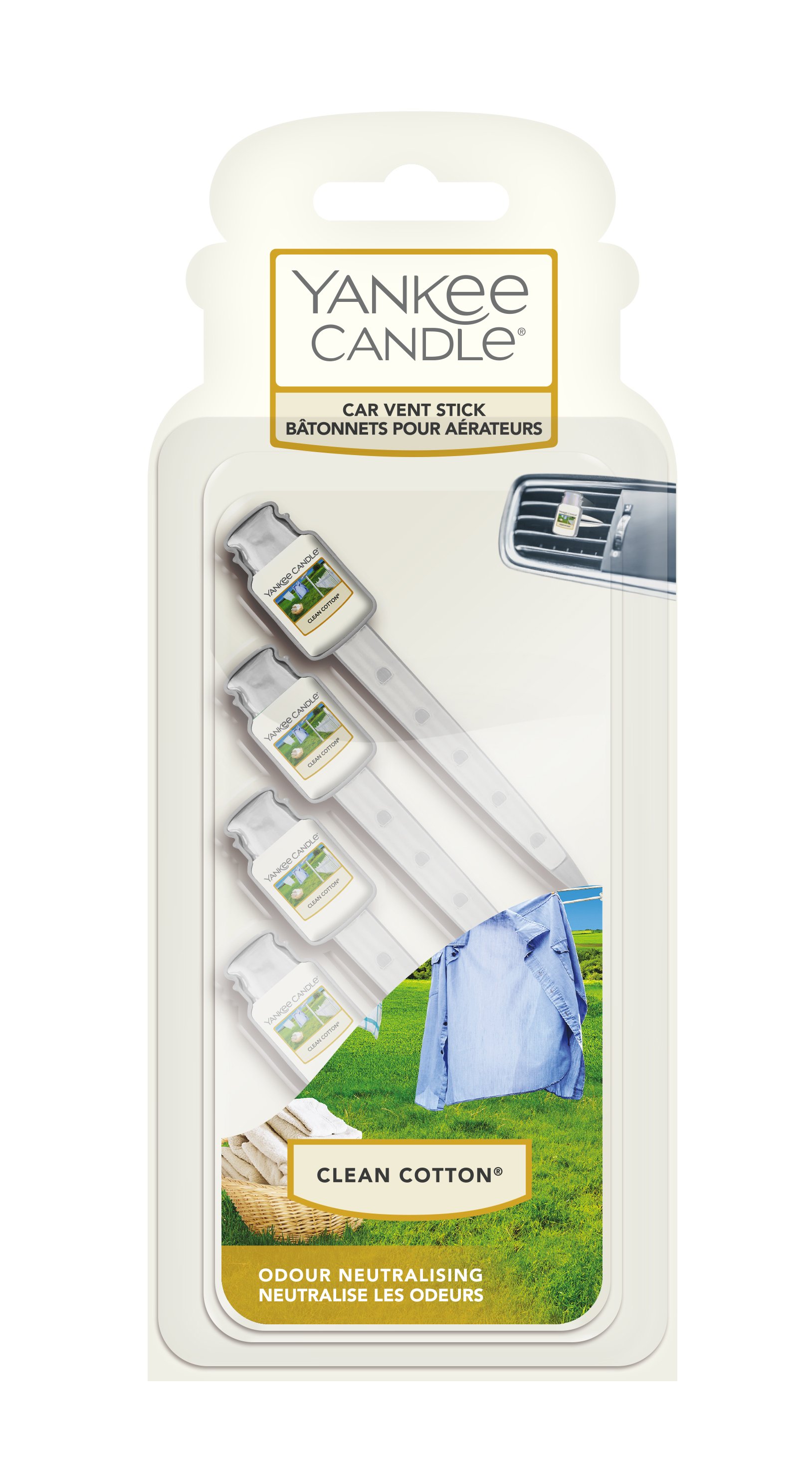 Clean Cotton Kit Profumatore Elettrico Per Auto - Yankee Candle