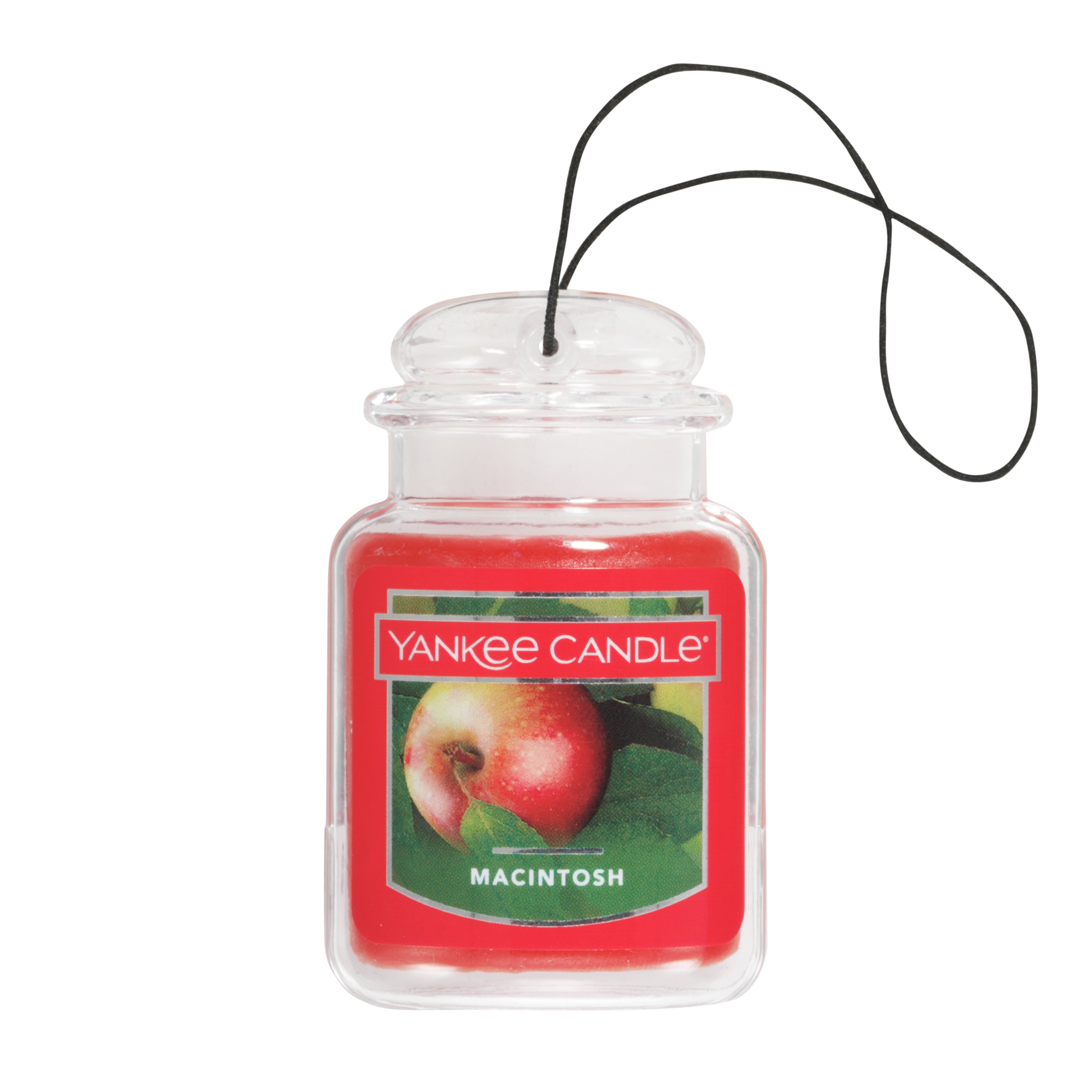 Yankee Candle Macintosh Car Jar Air Freshener, Fruit Scent