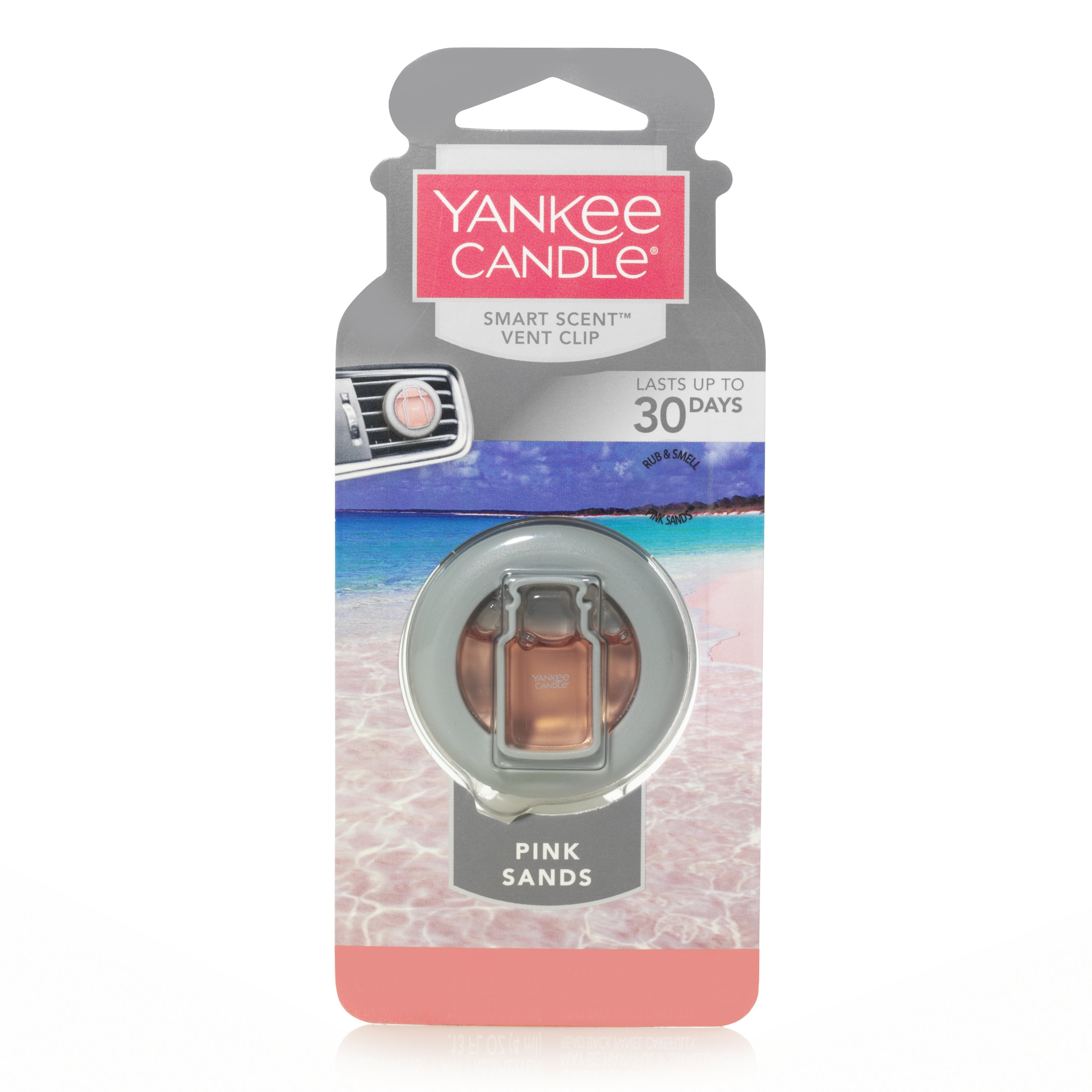 Yankee Candle Car Jar Air Freshener, Pink Sands, 3 Pack - 3 air freshener