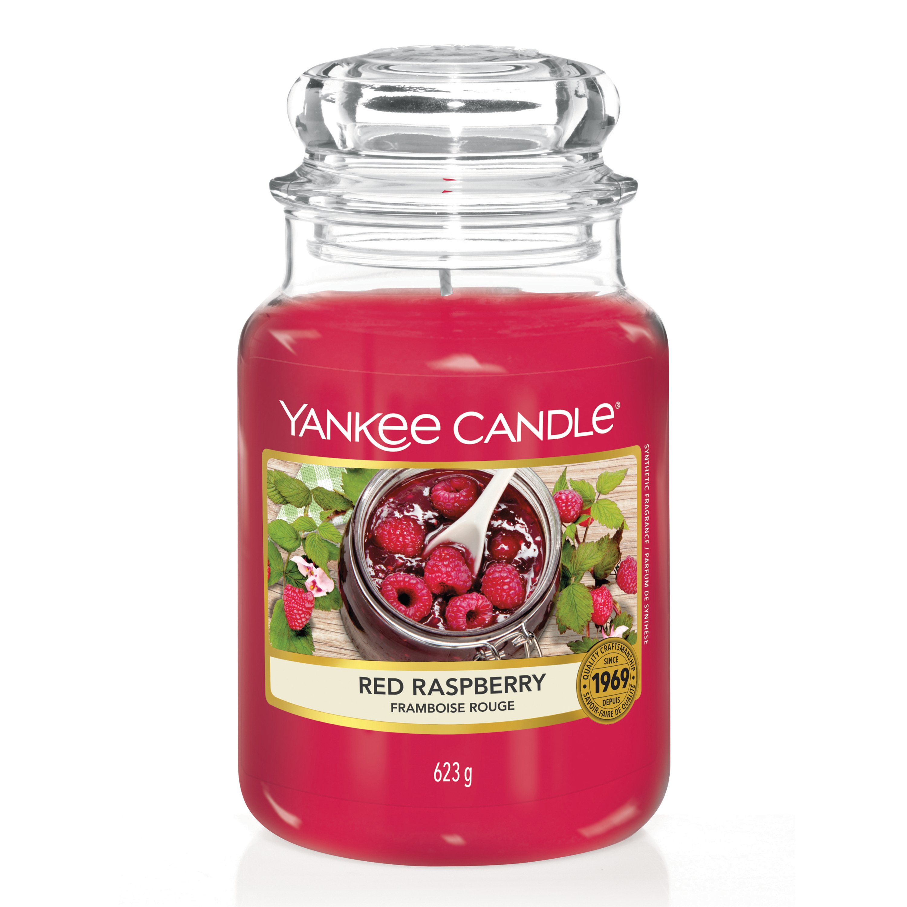 YANKEE CANDLE CANDELA IN GIARA PICCOLA RED RASPBERRY