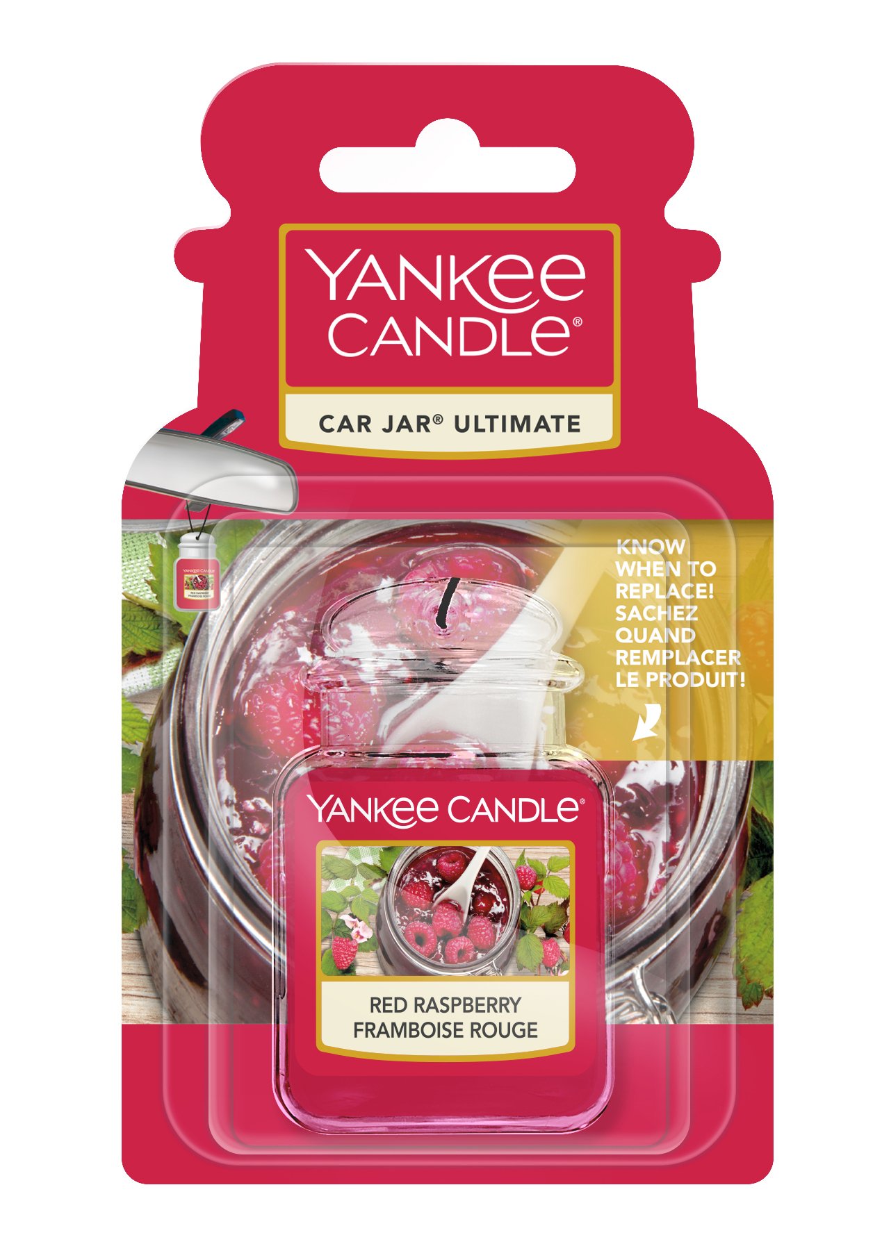 Yankee Candle Red Raspberry Jar Ultimate - Profumo auto Lampone rossa