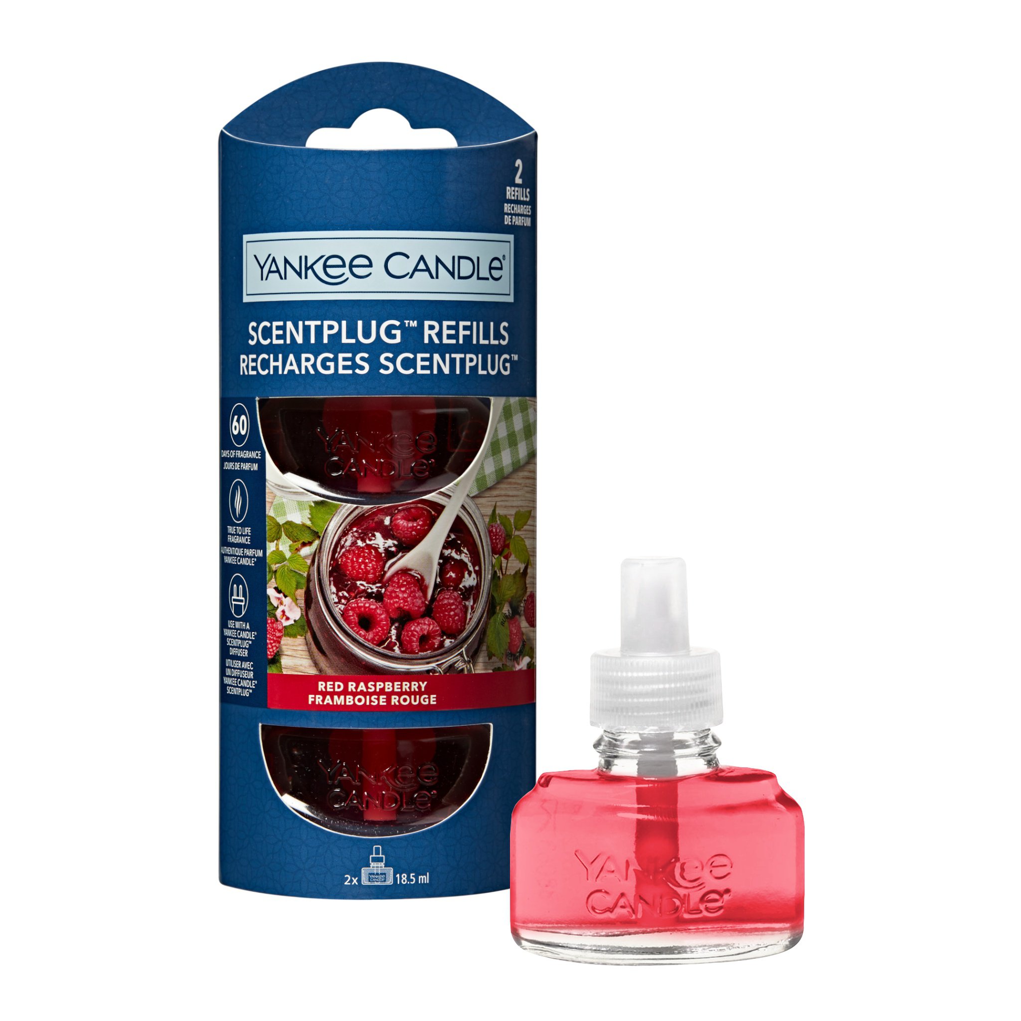 Red Raspberry Ricarica per ScentPlug (2-Pack) - Ricariche per diffusori di  fragranza elettrici ScentPlug