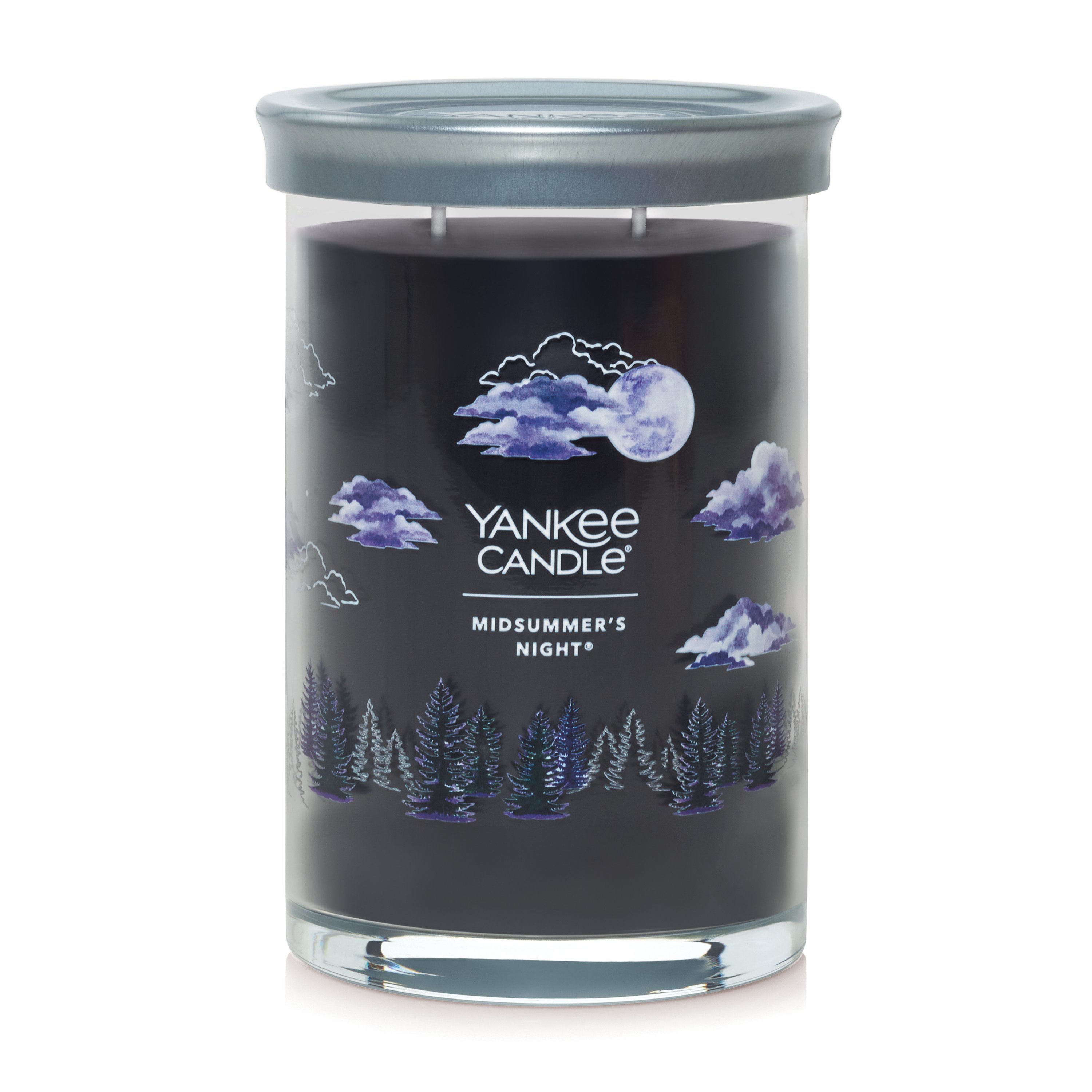 Yankee Candle MidSummer's Night Vela perfumada clásica, tarro grande de 22  onzas con 2 mechas, más de 75 horas de tiempo de combustión