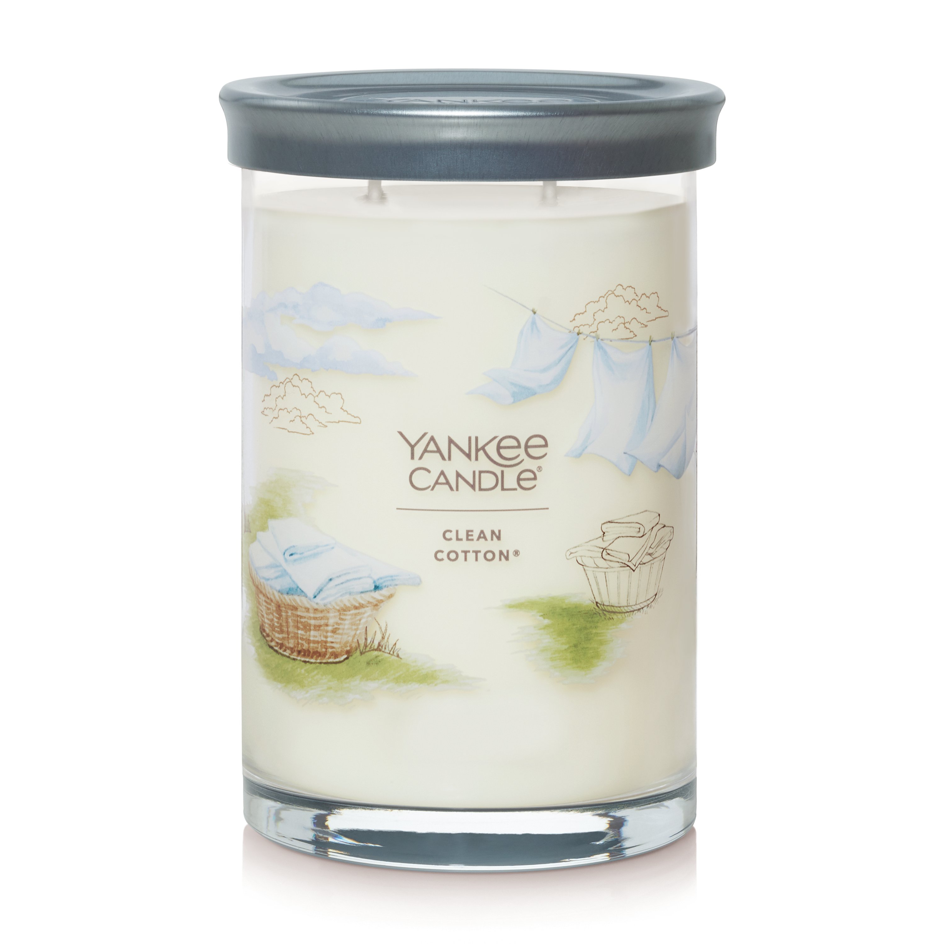YANKEE CANDLE Tumbler Clean Cotton Scented Jar Candle & Reviews