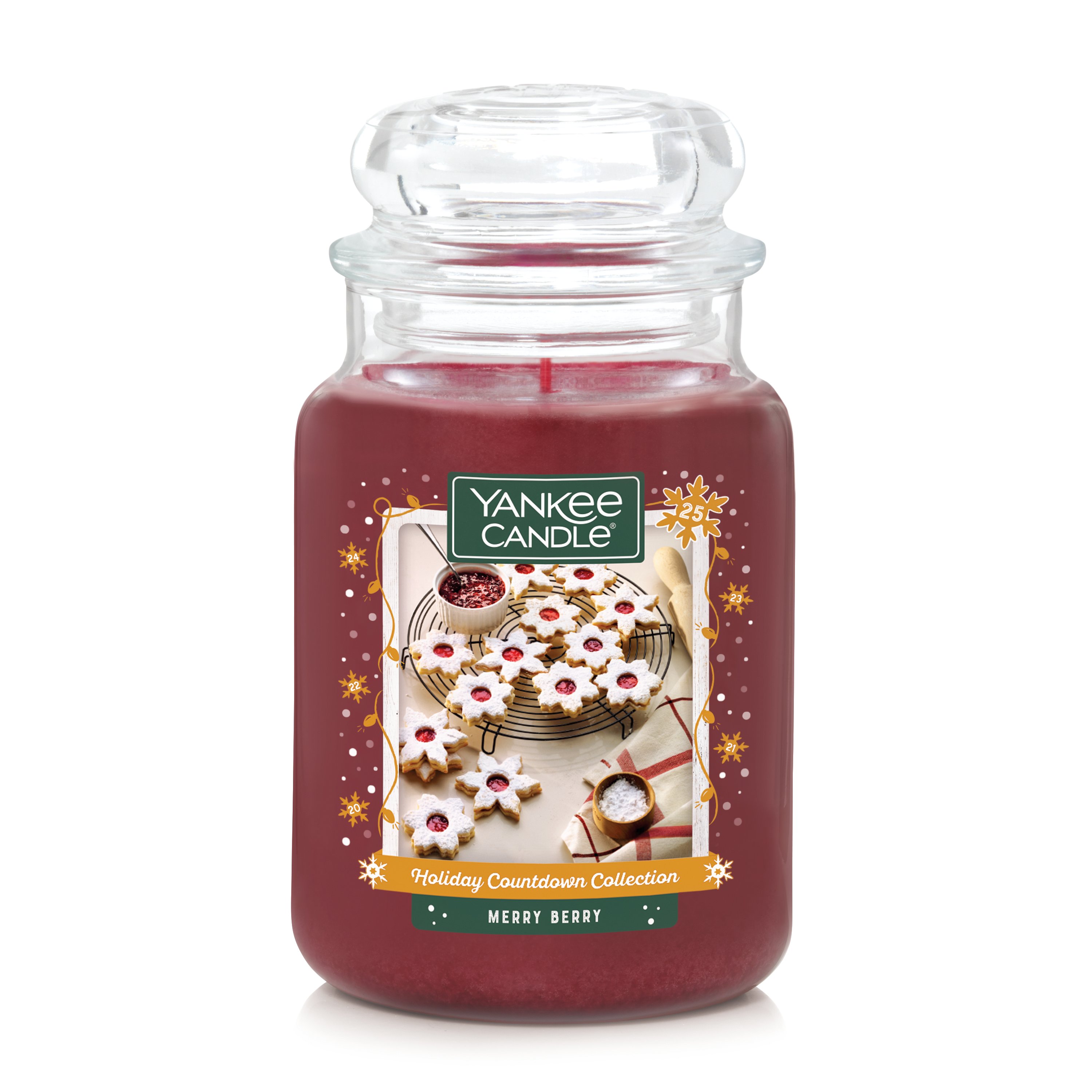 Yankee Candle Merry Berry - Original Large Jar Candle, Size: 22 oz