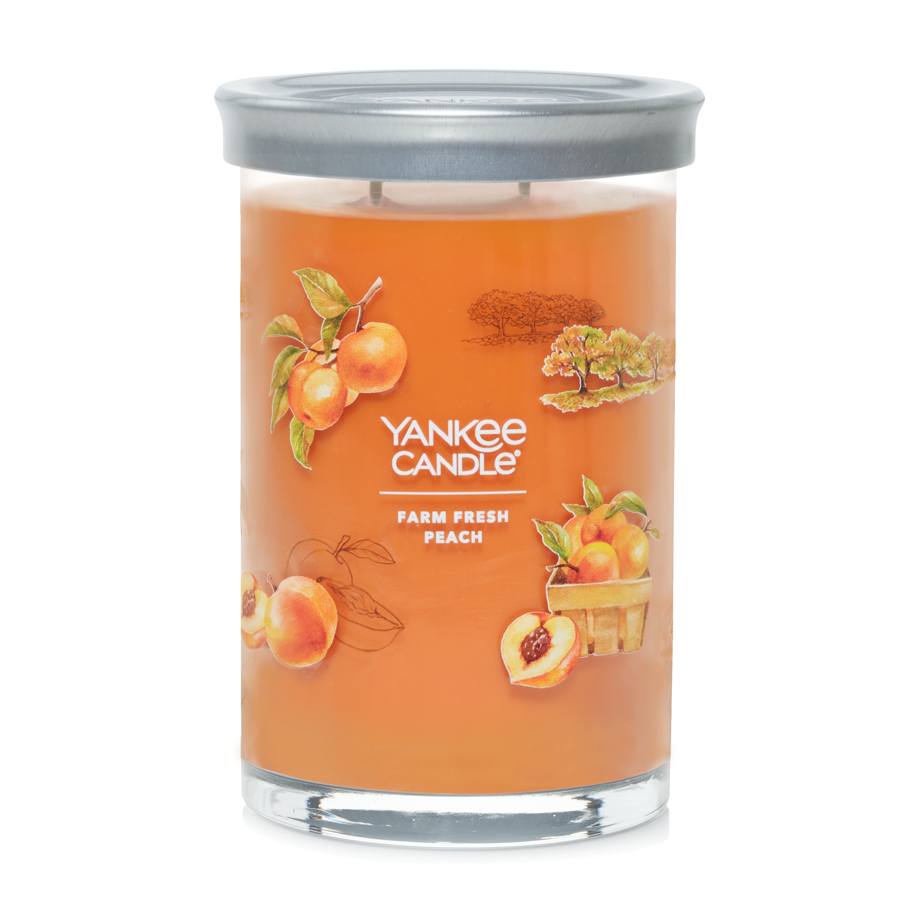 Farm Fresh Peach 20 oz. Signature Large Tumbler Candle - Top Fall Candles