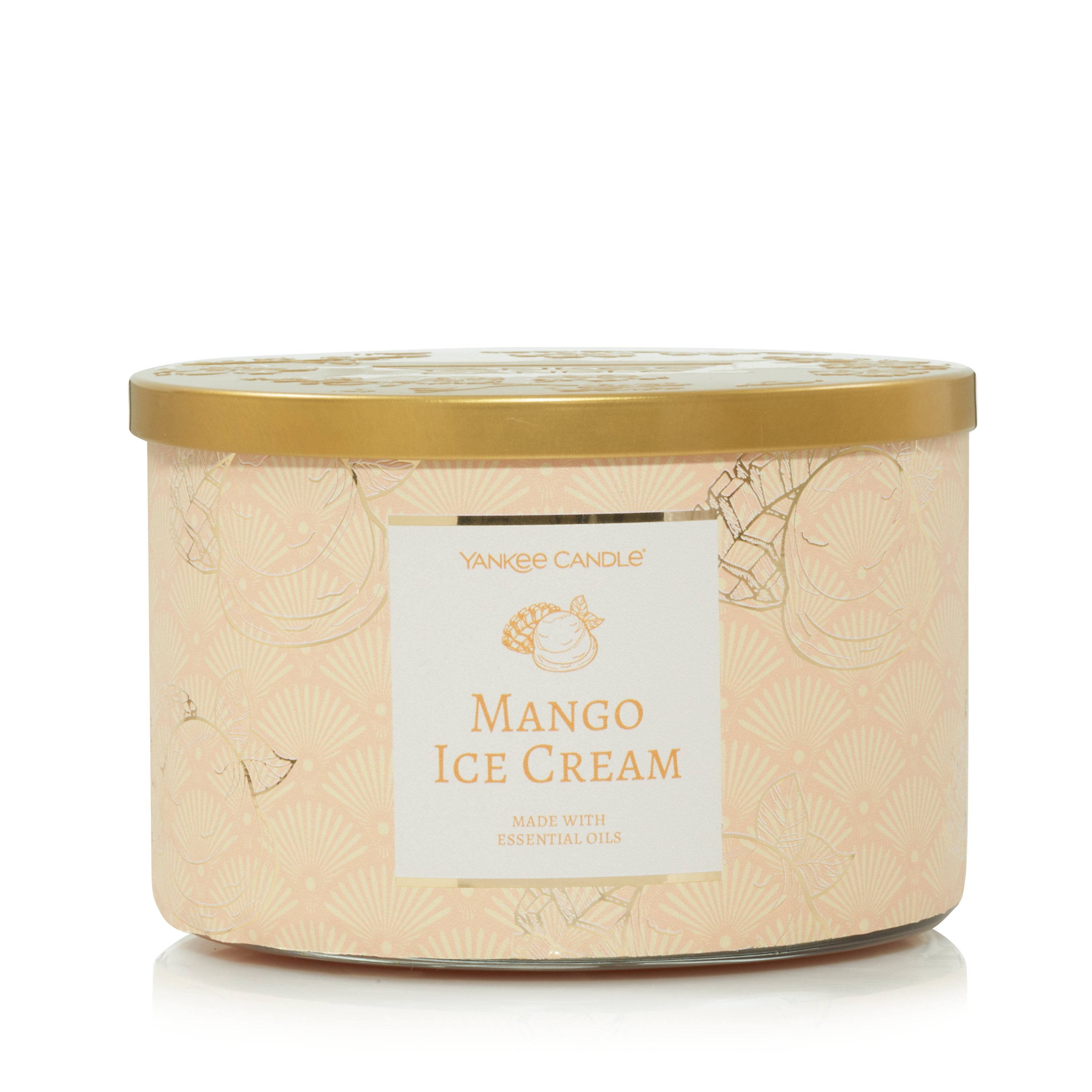 Yankee Candle Mango Ice Cream Pacco regalo candela profumata 3 x 37 g