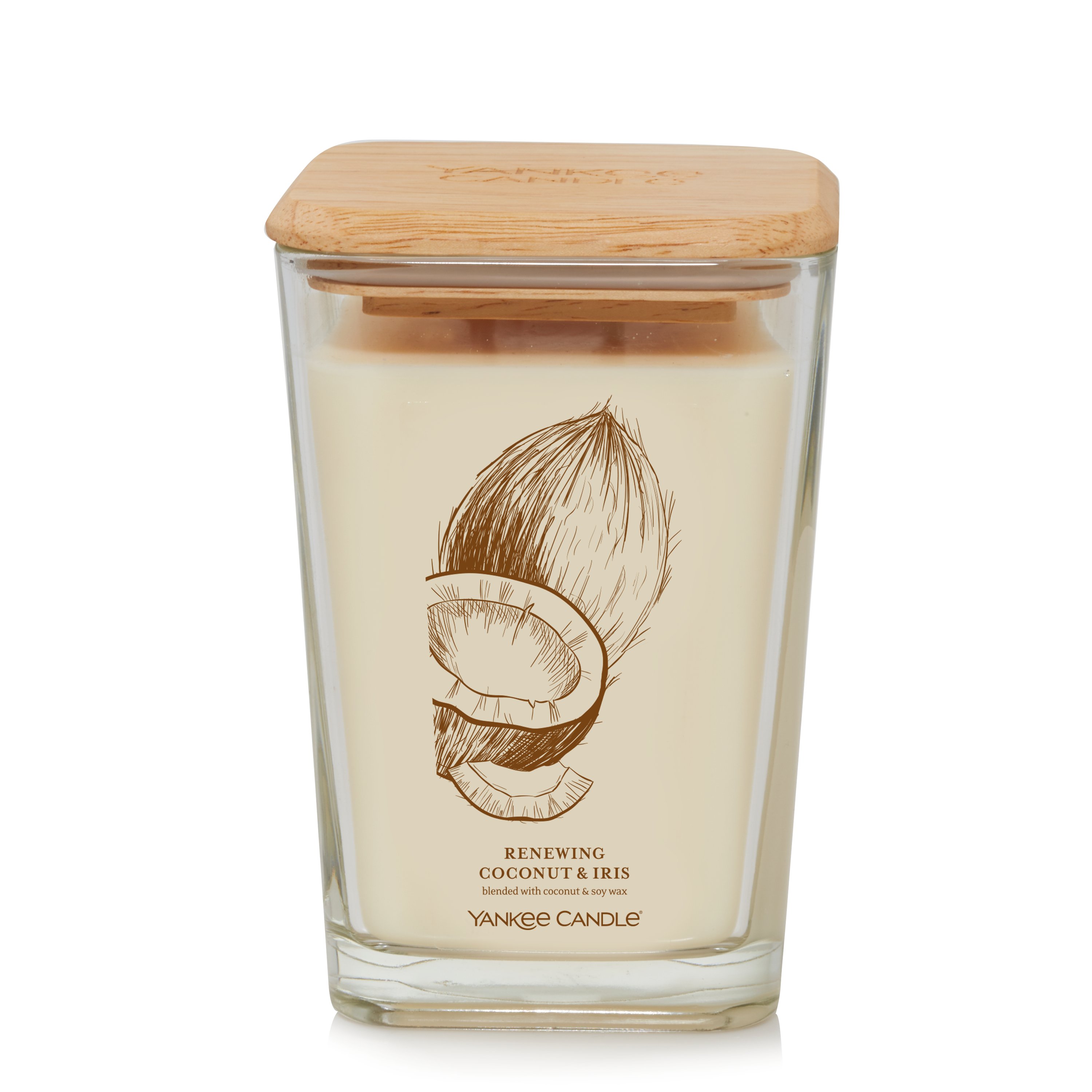 Renewing Coconut & Iris Well Living Large Square Candle - Large 