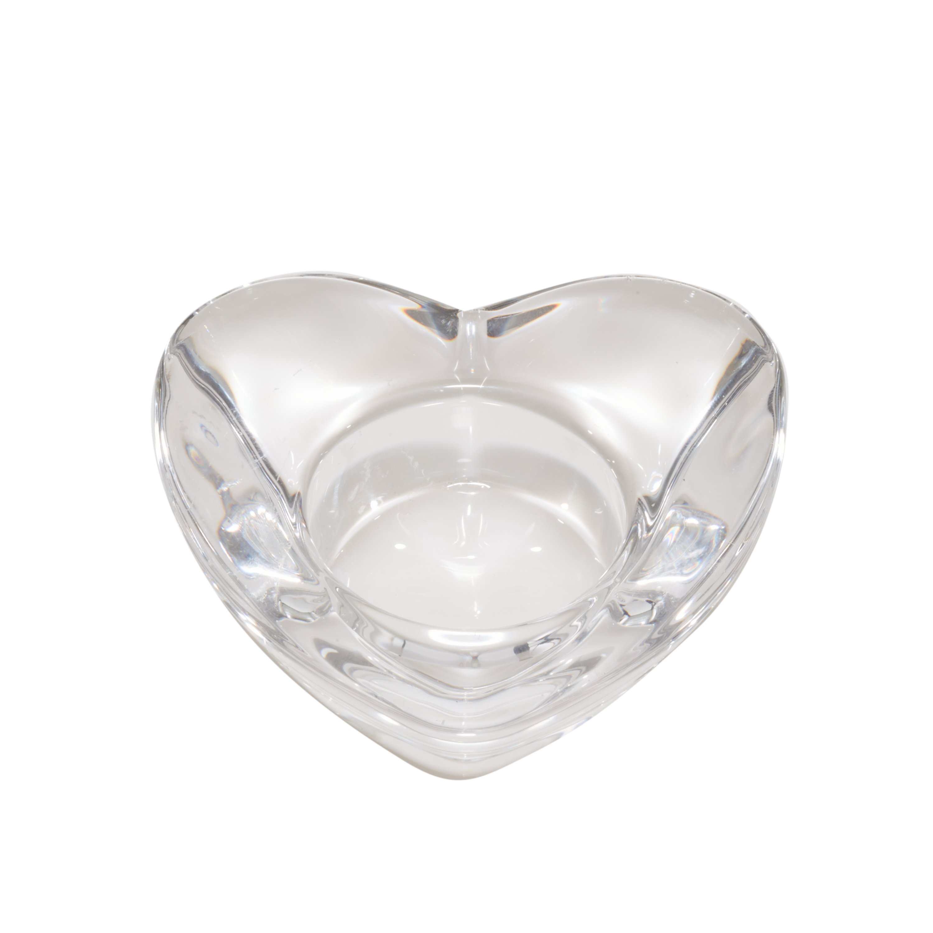 Friends Heart Shape Glass Tealight Holder 