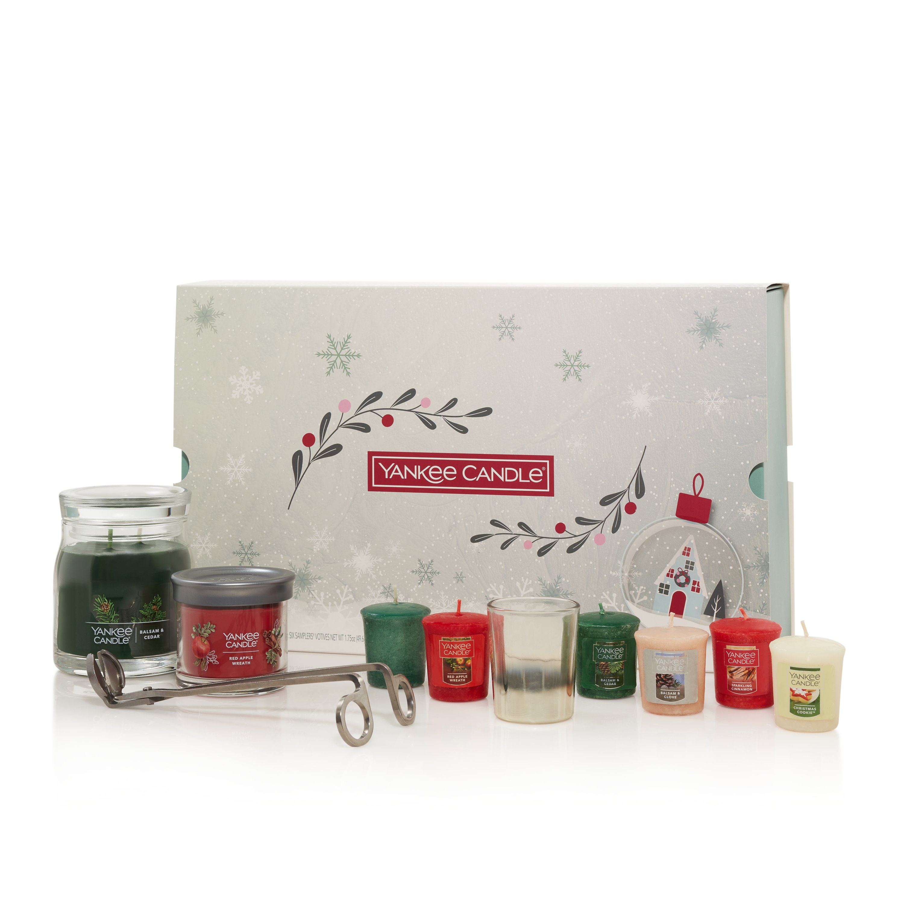 Holiday Signature Candles, Votives, Votive Holder and Wick Trimmer