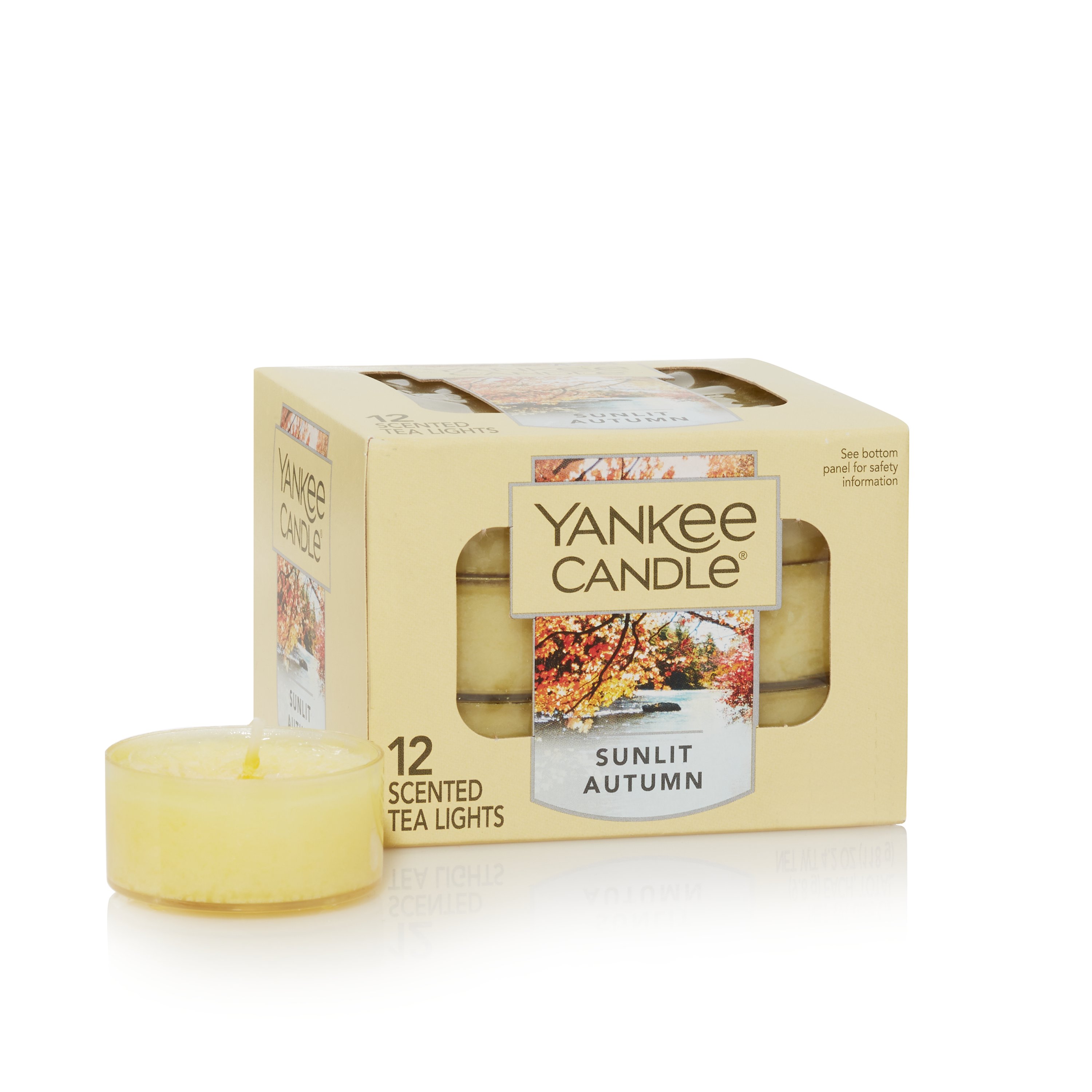 Yankee Candle 12 Scented Tea Light Lights Candles Candle Box Set Fragrance NEW 