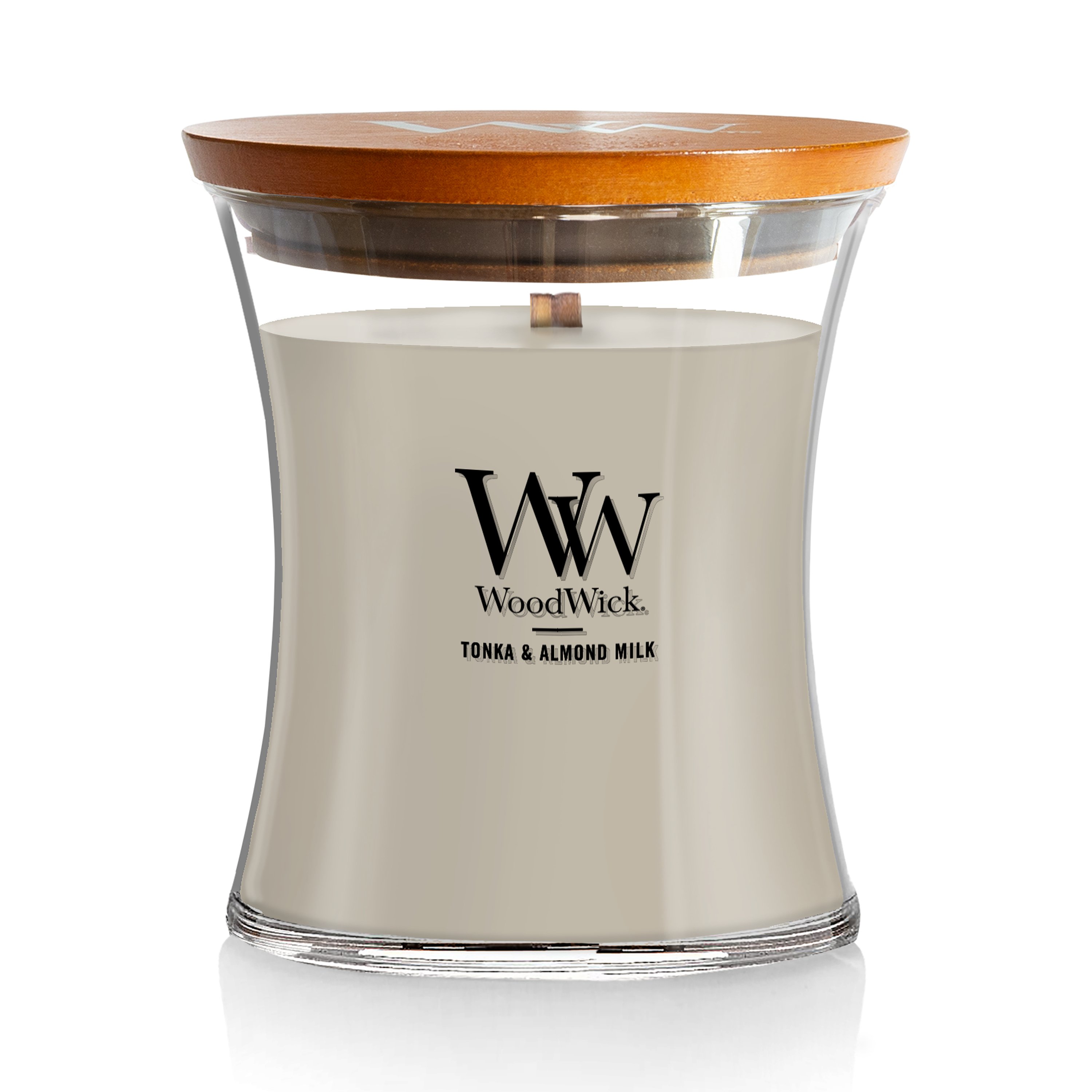 Tonka & Almond Milk WoodWick® Large Hourglass Candle - Large