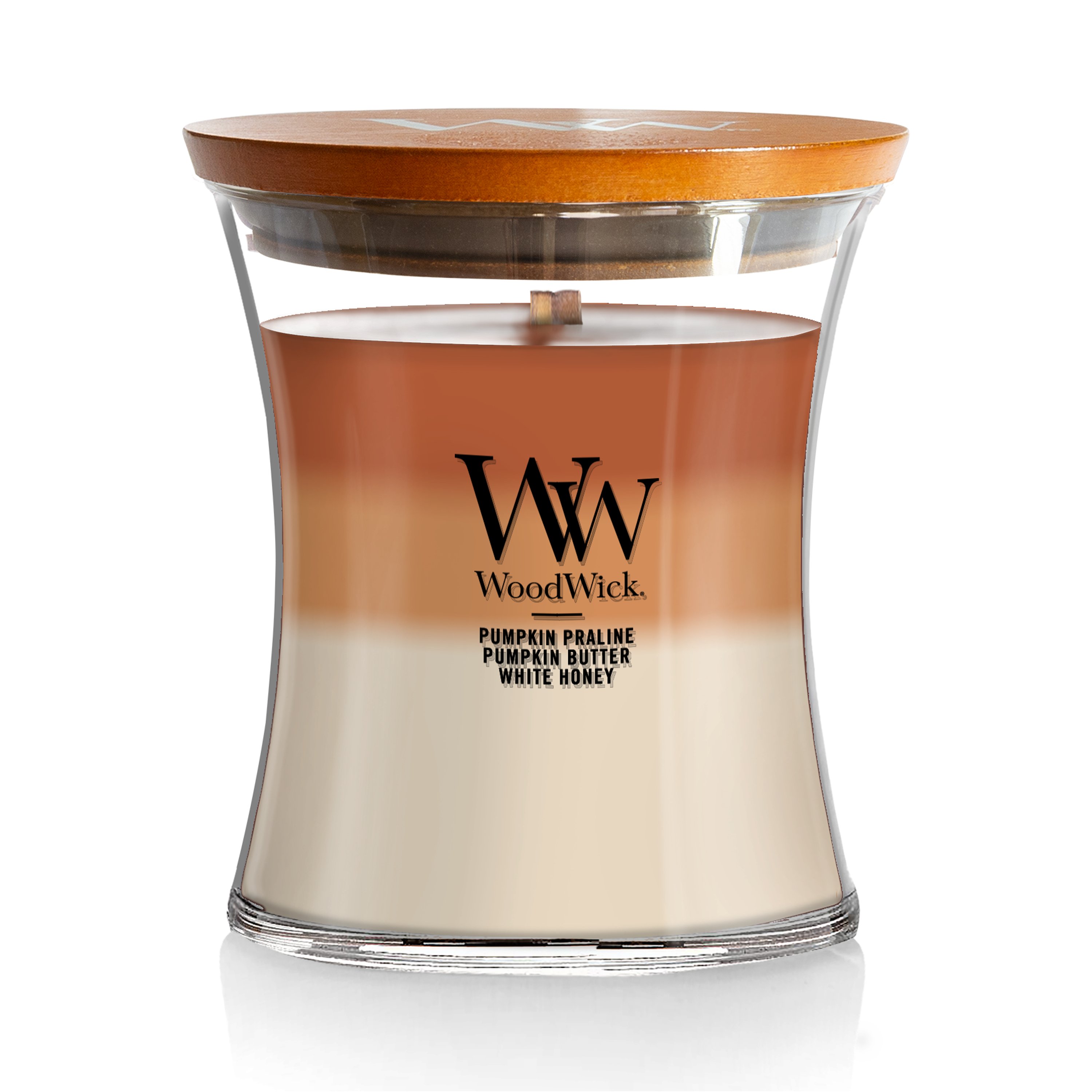 Pumpkin Gourmand Trilogy WoodWick® Medium Hourglass Trilogy Candle - Medium  Hourglass Trilogy Candles