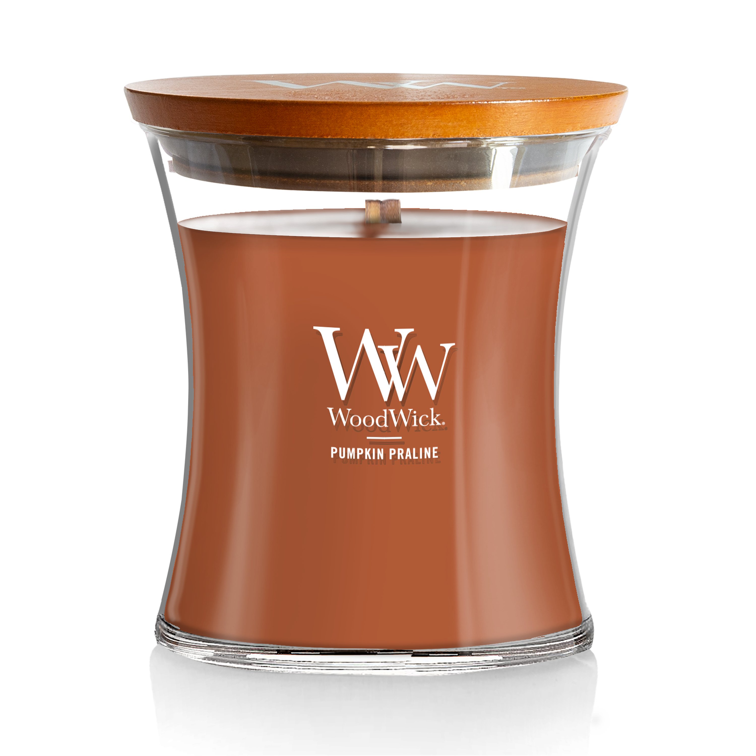 WoodWick Pumpkin Praline - Medium Hourglass candle 