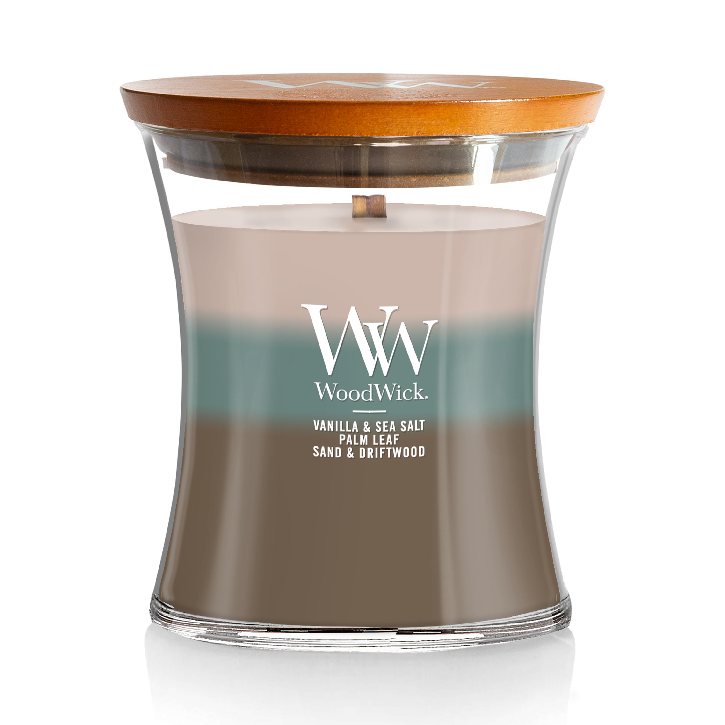 Ocean Breeze Trilogy WoodWick® Medium Hourglass Trilogy Candle - Medium  Hourglass Trilogy Candles