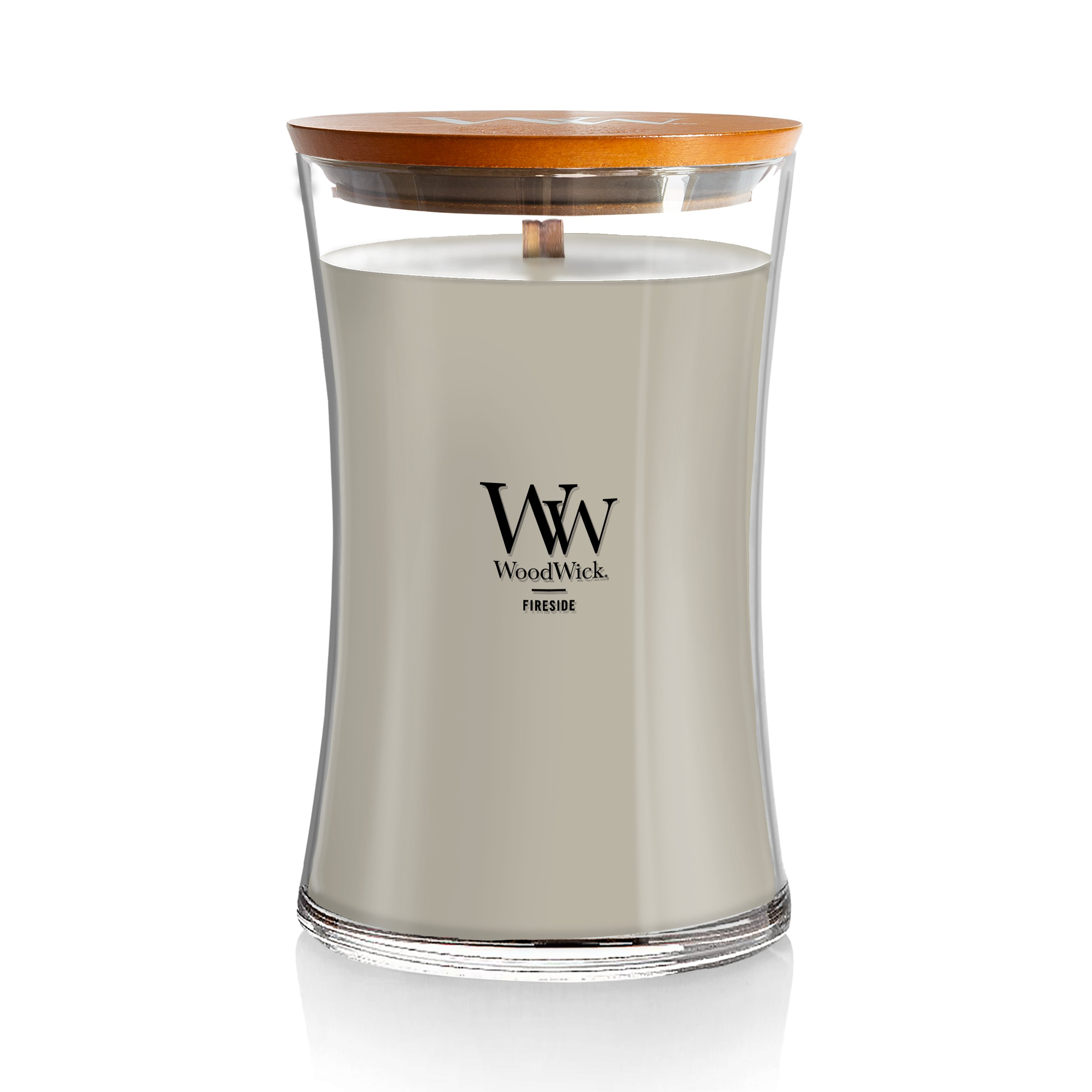 Smoked Walnut & Maple WoodWick® Large Hourglass Candle - Large