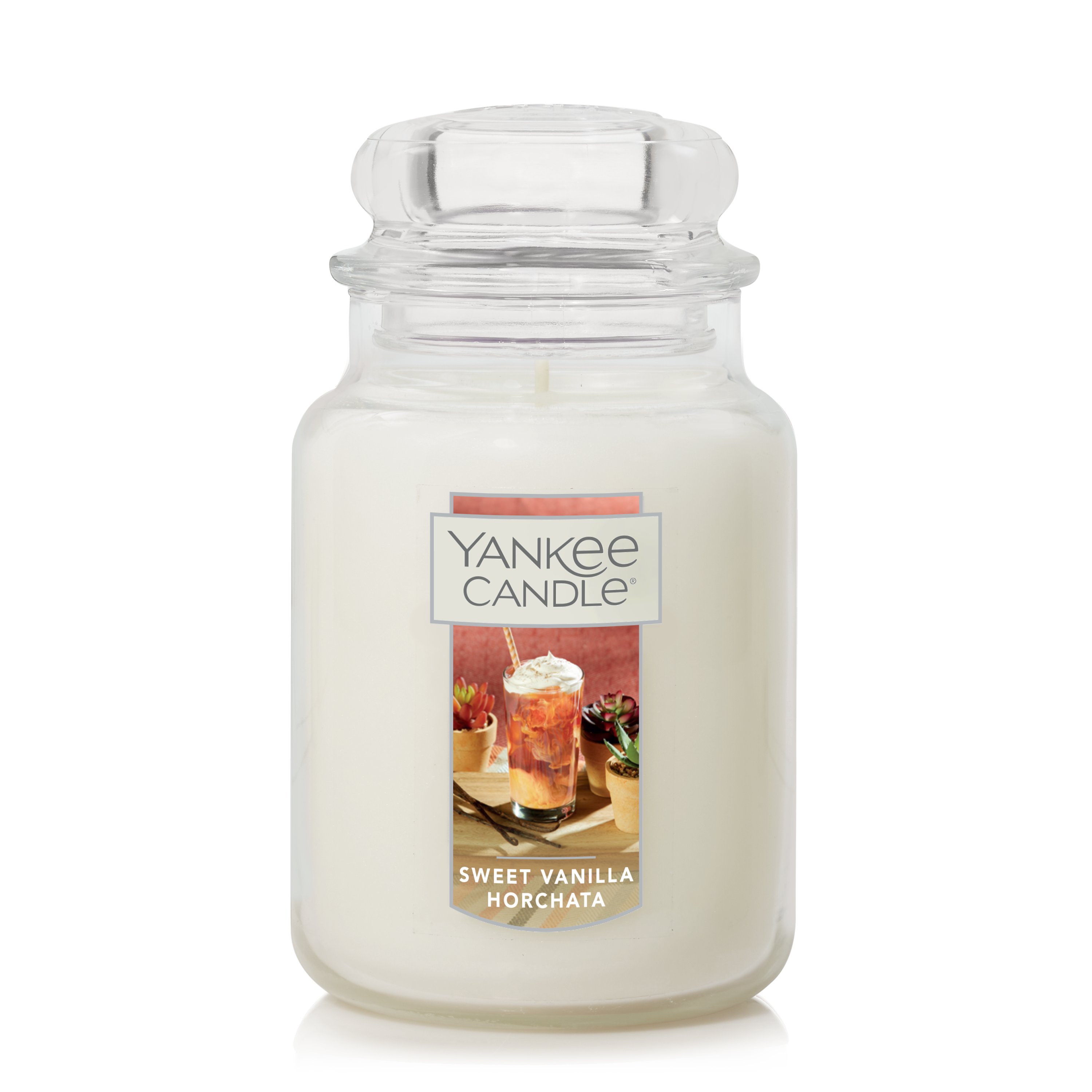 Yankee Candle Sweet Vanilla Horchata Original Large Jar Candle, White, 22 oz
