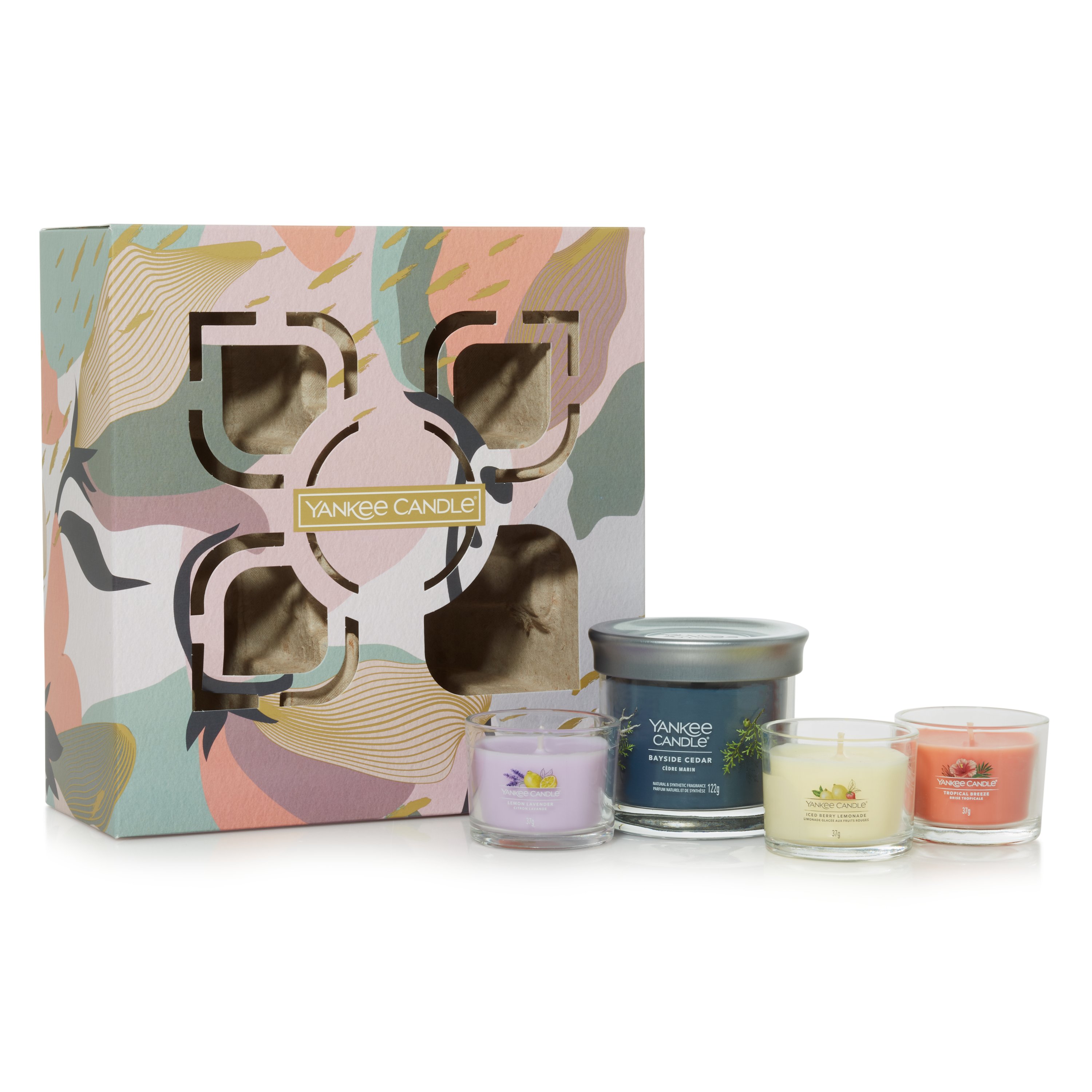 Gift Set with 1 Small Tumbler and 3 Mini Candles - Candle Gift Sets