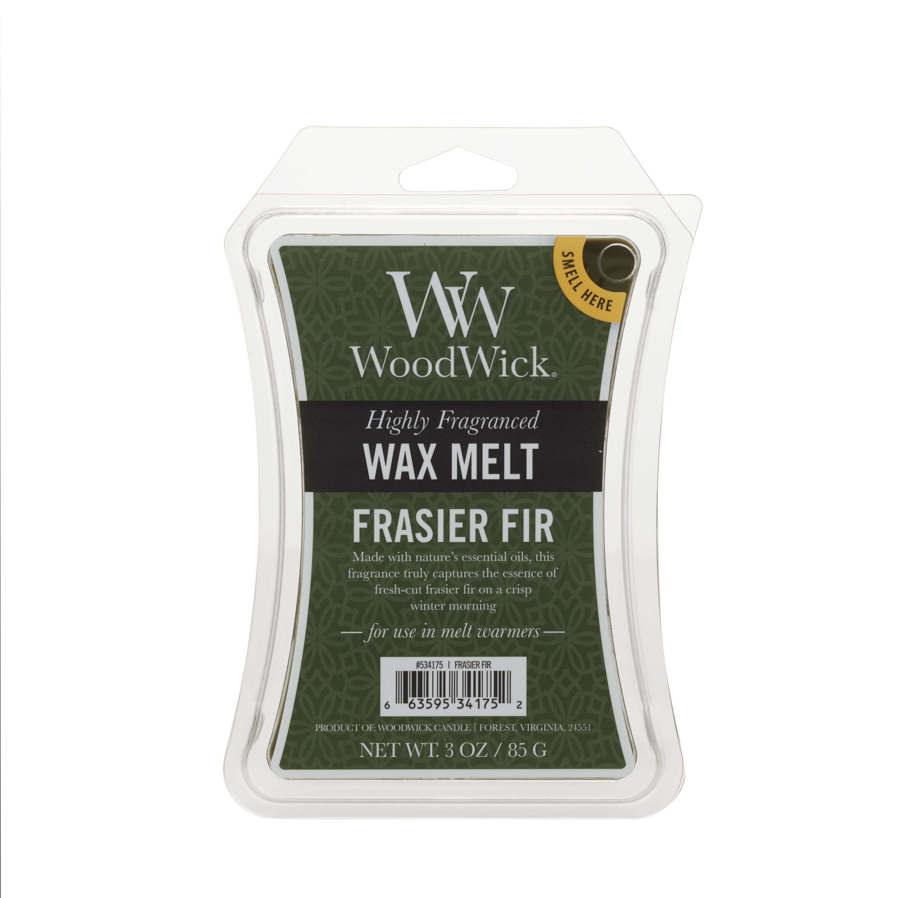 WoodWick Candle Frasier Fir Wax Melt Highly Fragranced Lot Of 3-6 Pack 