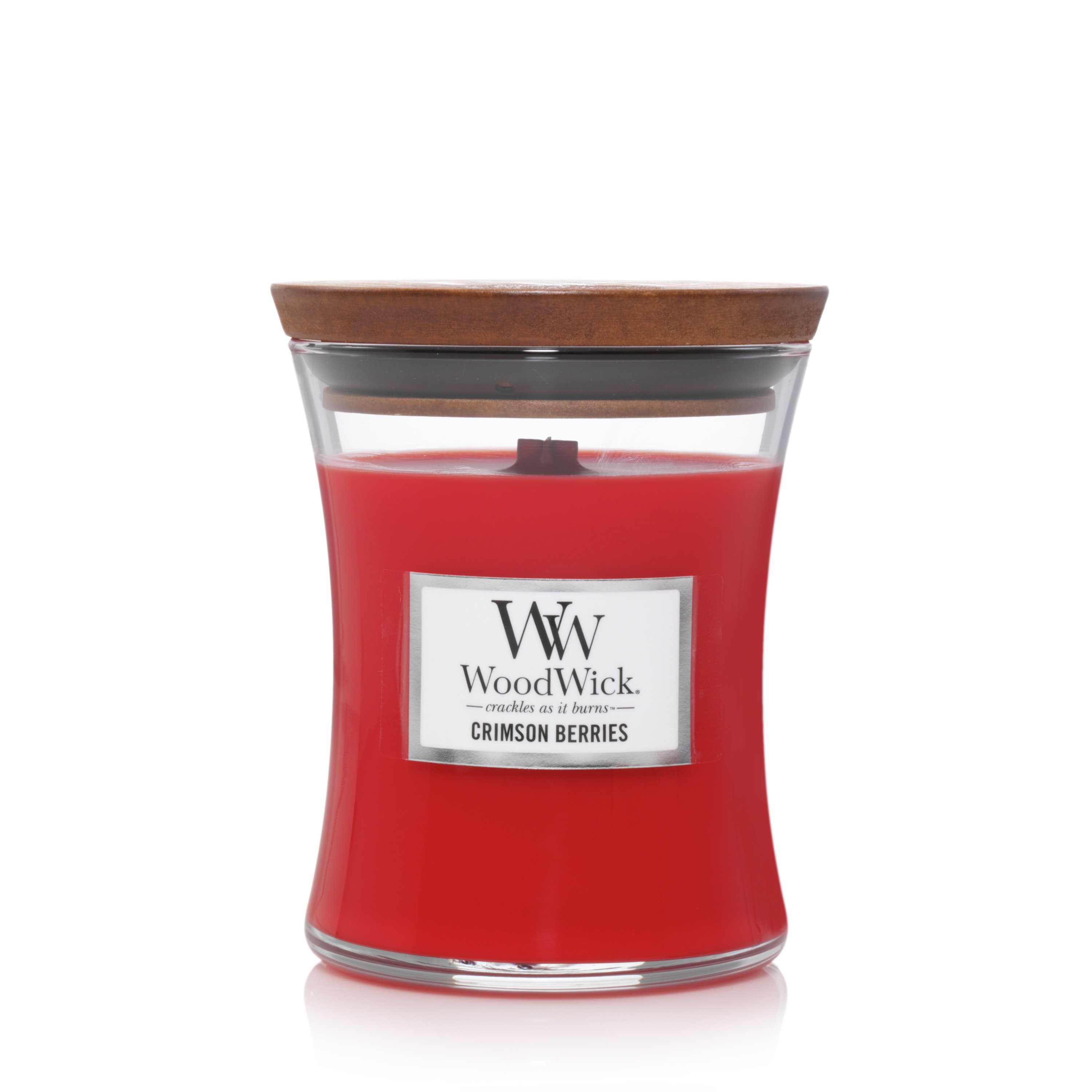 Crimson Berries with Crackling Wick Woodwick Large Hourglass Scented Candle 