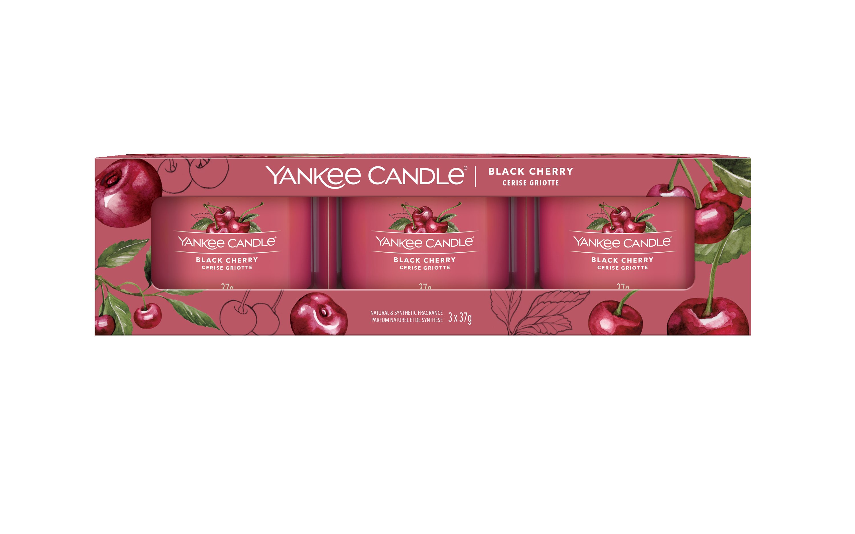 5 Count Black Cherry Yankee Candle Pre-Fragranced Reed Diffuser Refill Sticks 
