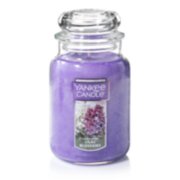 lilac blossoms purple candles