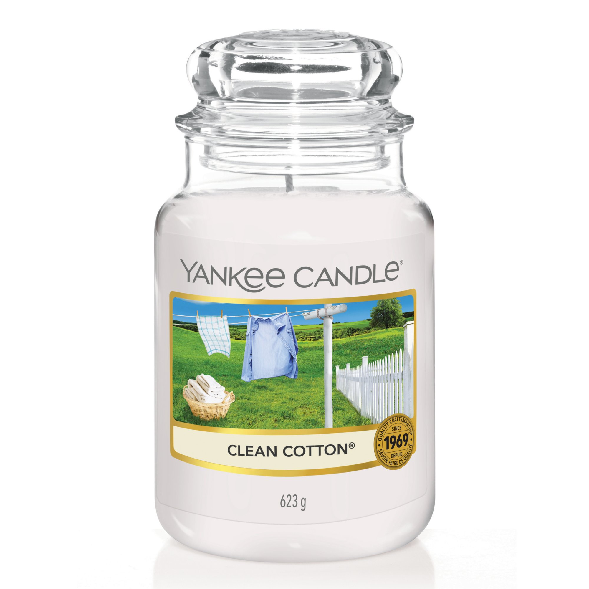 Yankee Candle Original Medium Jar Scented Candle Clean Cotton