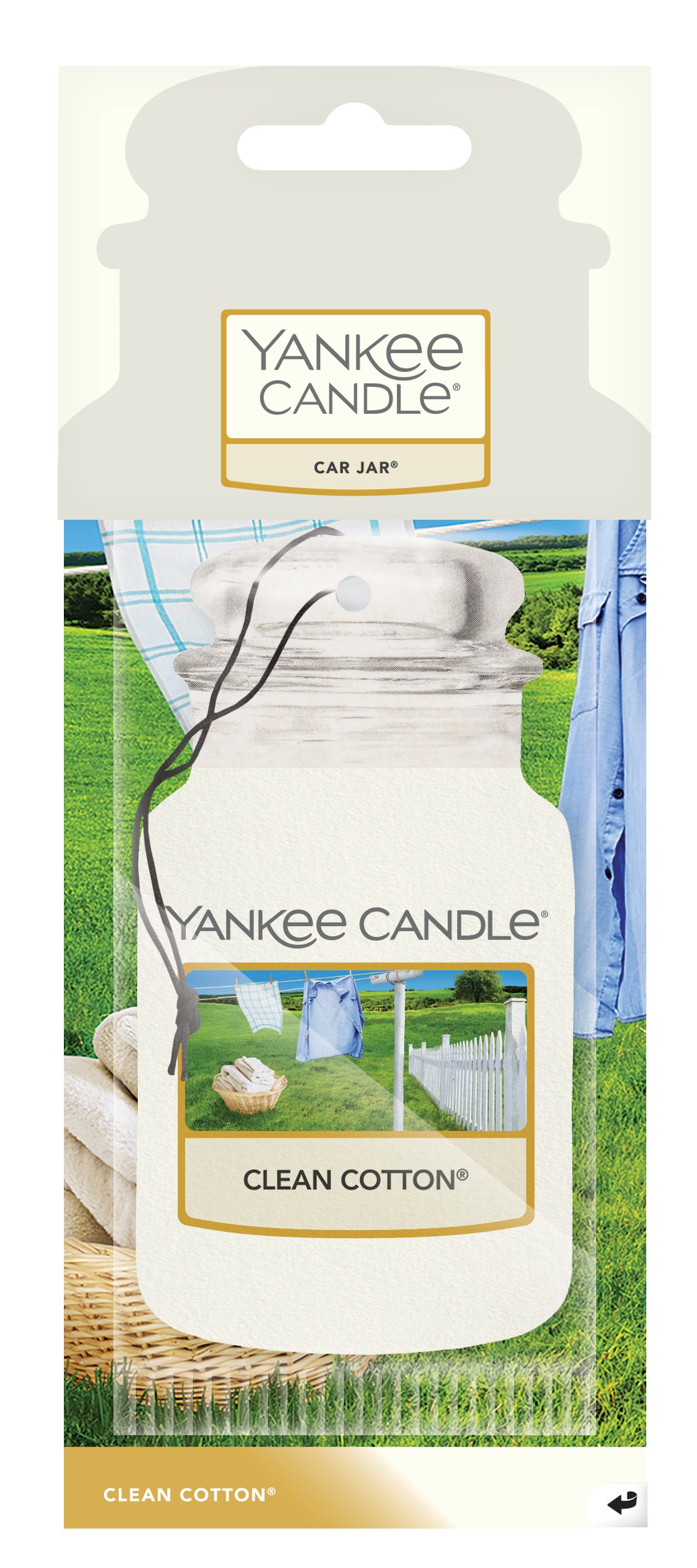 Auto Duft, Lufterfrischer FLUFFY TOWELS - Yankee Candle Car Jar Paper, 3,50  €