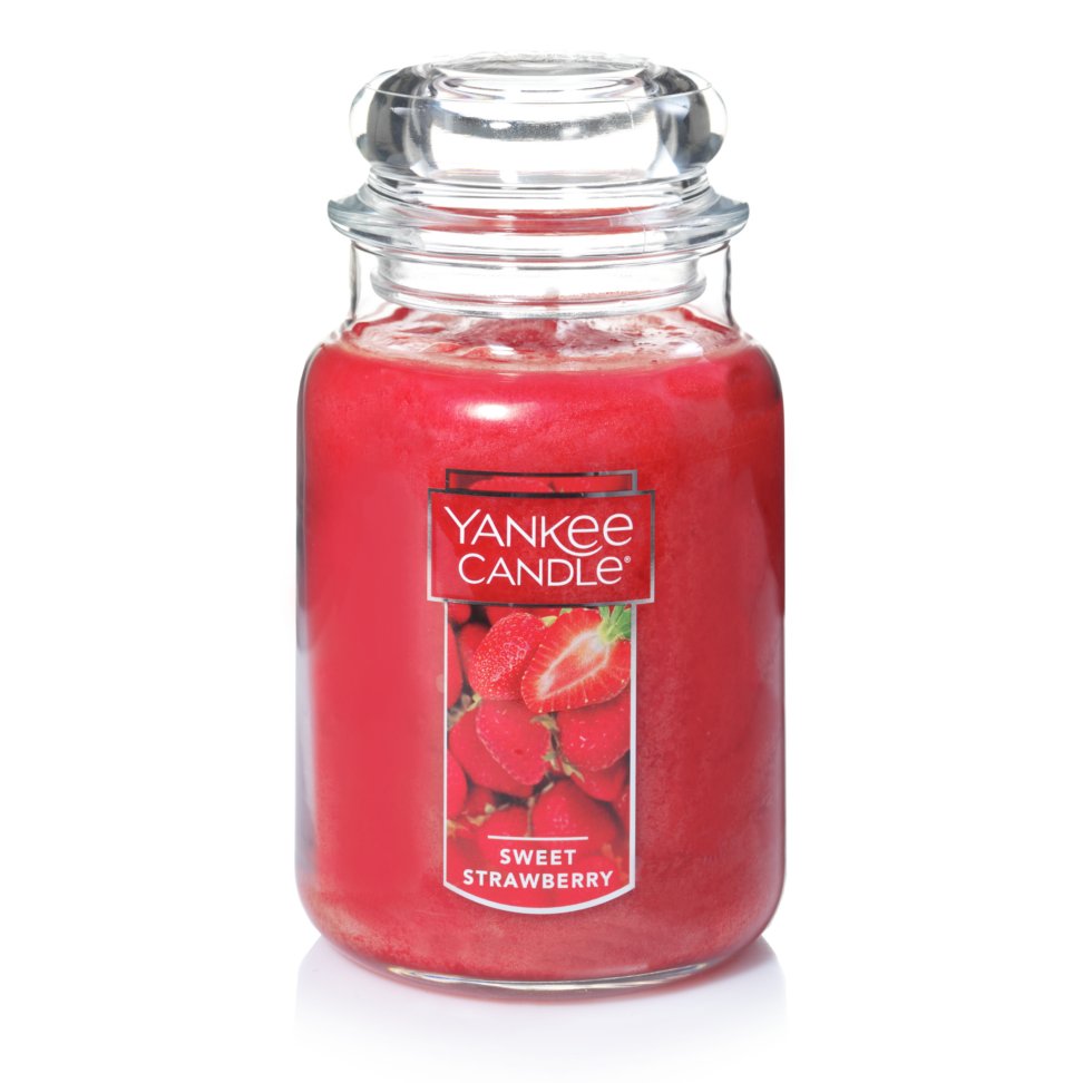 sweet strawberry red candles