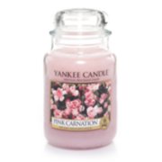 pink carnation large jar candles image number 1