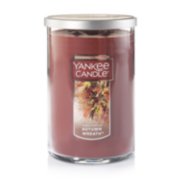 autumn wreath red candles image number 1