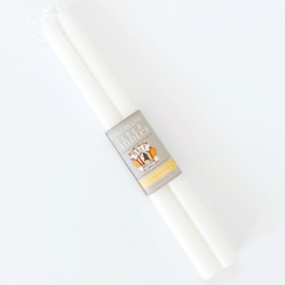 Handmade Unscented White - 12" Tapers