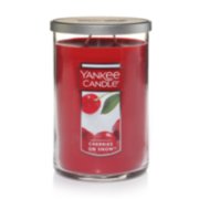 cherries on snow red candles image number 1