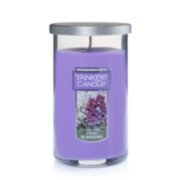 lilac blossoms medium perfect pillar candles image number 1