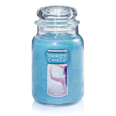 YANKEE CANDLE PARALUME E PIATTO GRANDE SAVOY BLUE