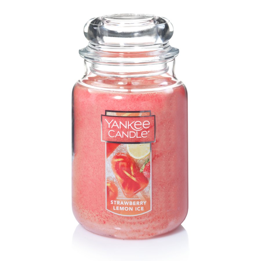 strawberry lemon ice pink candles