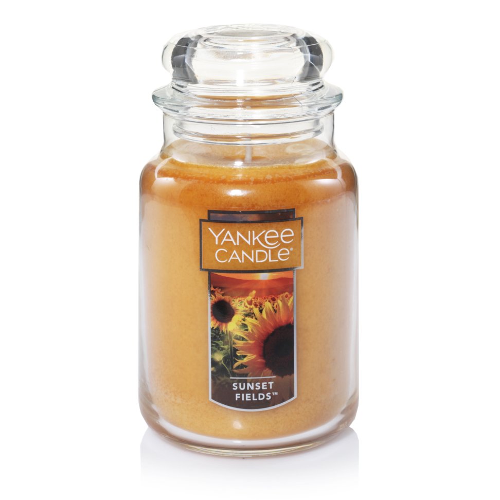 sunset fields large jar candles