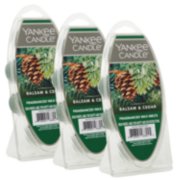 3 pack of balsam and cedar yankee candle wax melts image number 1