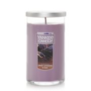 dried lavender and oak medium perfect pillar candles image number 1