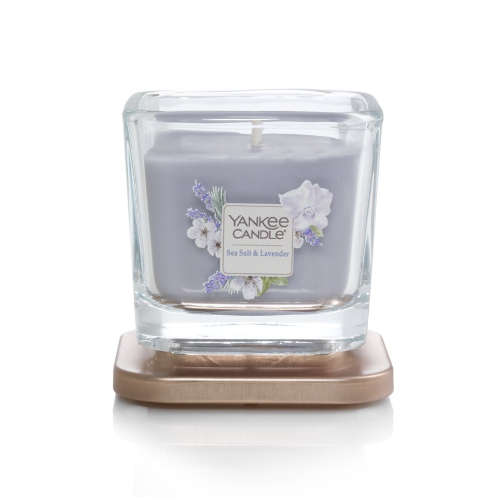 sea salt and lavender small 1 wick square candles