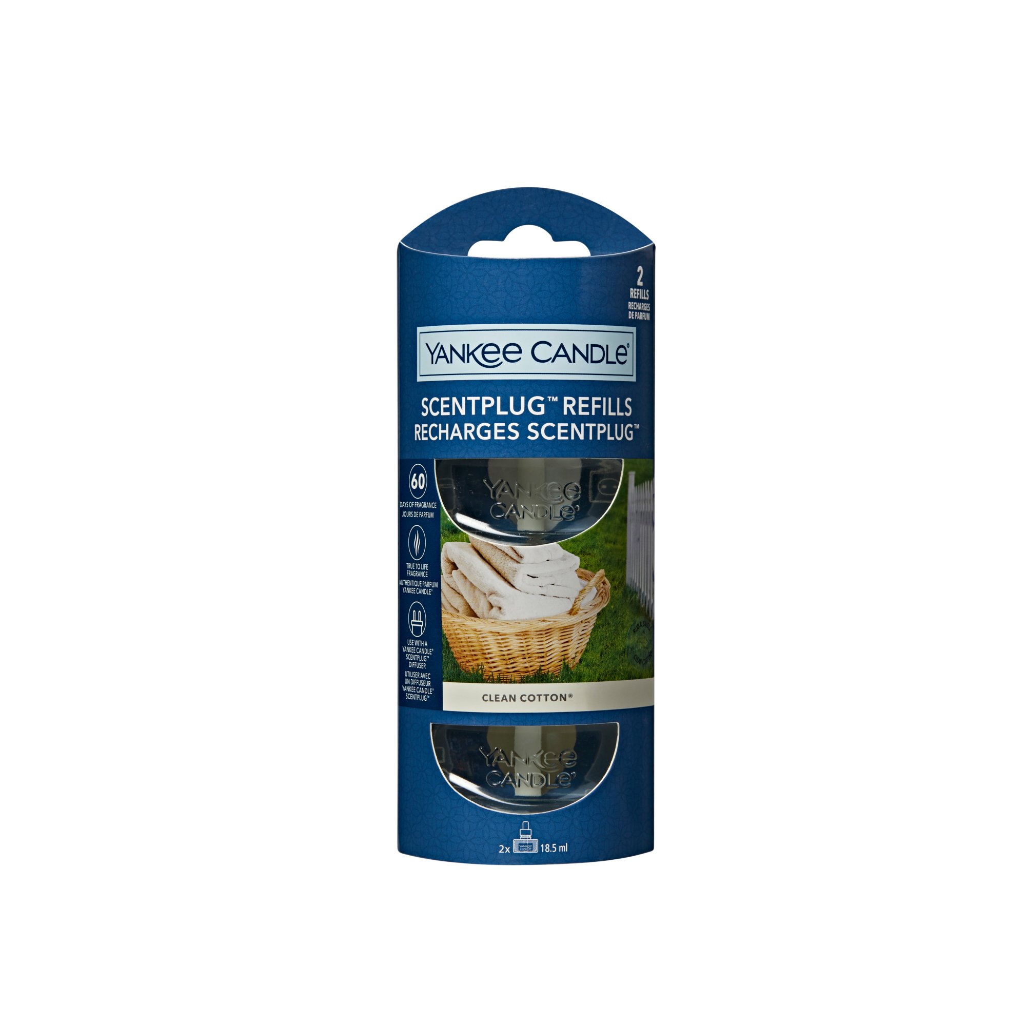 Yankee Candle Electric Scented Oil Refills Clean Cotton - Ricarica per diffusore  elettrico