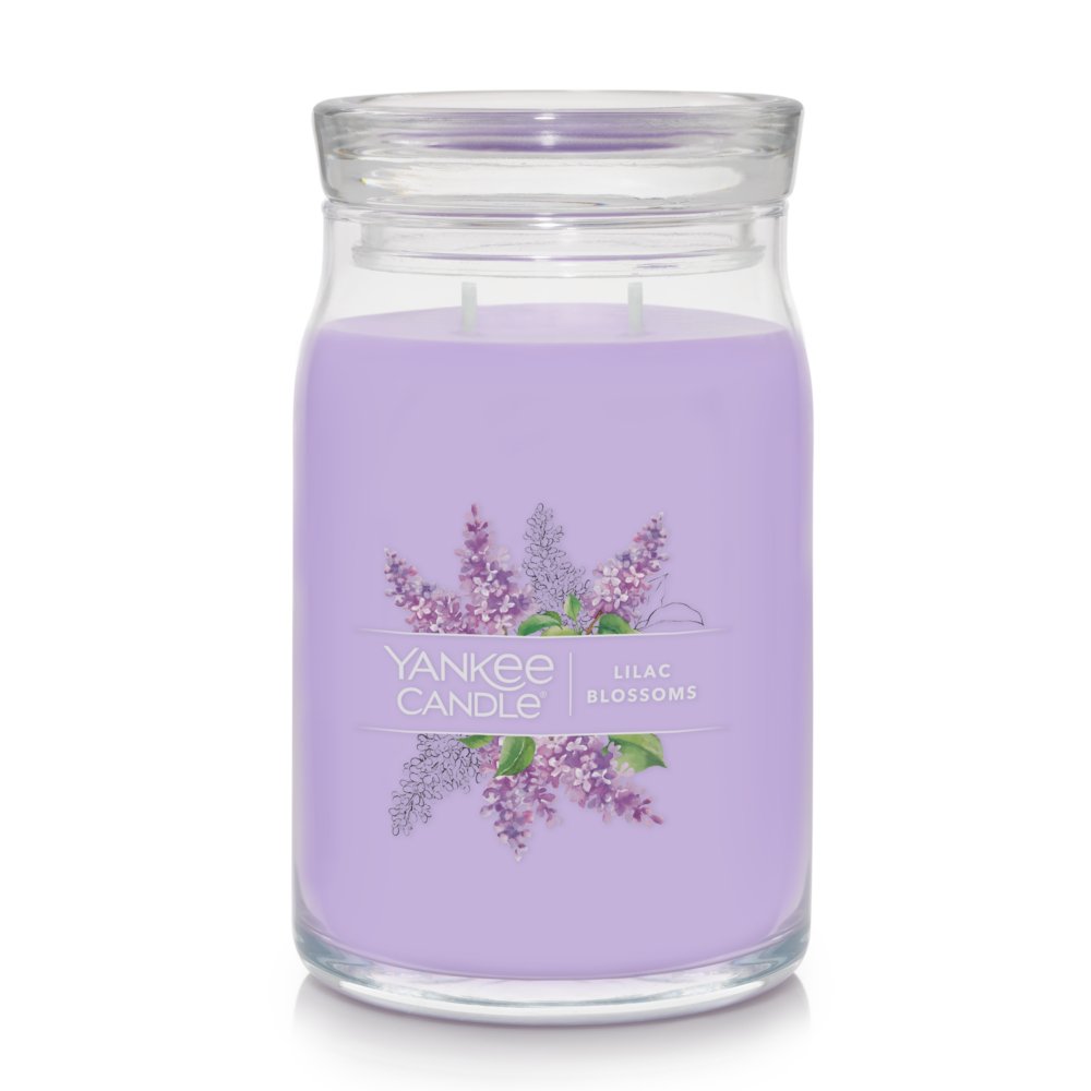 Lilac Blossoms Signature Large Jar Candle - Signature Large Jar Candles ...