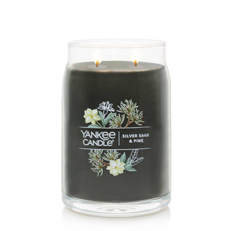 Silver Sage and pine signature large jar candle
