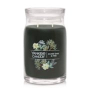 silver sage and pine signature large jar candle image number 1