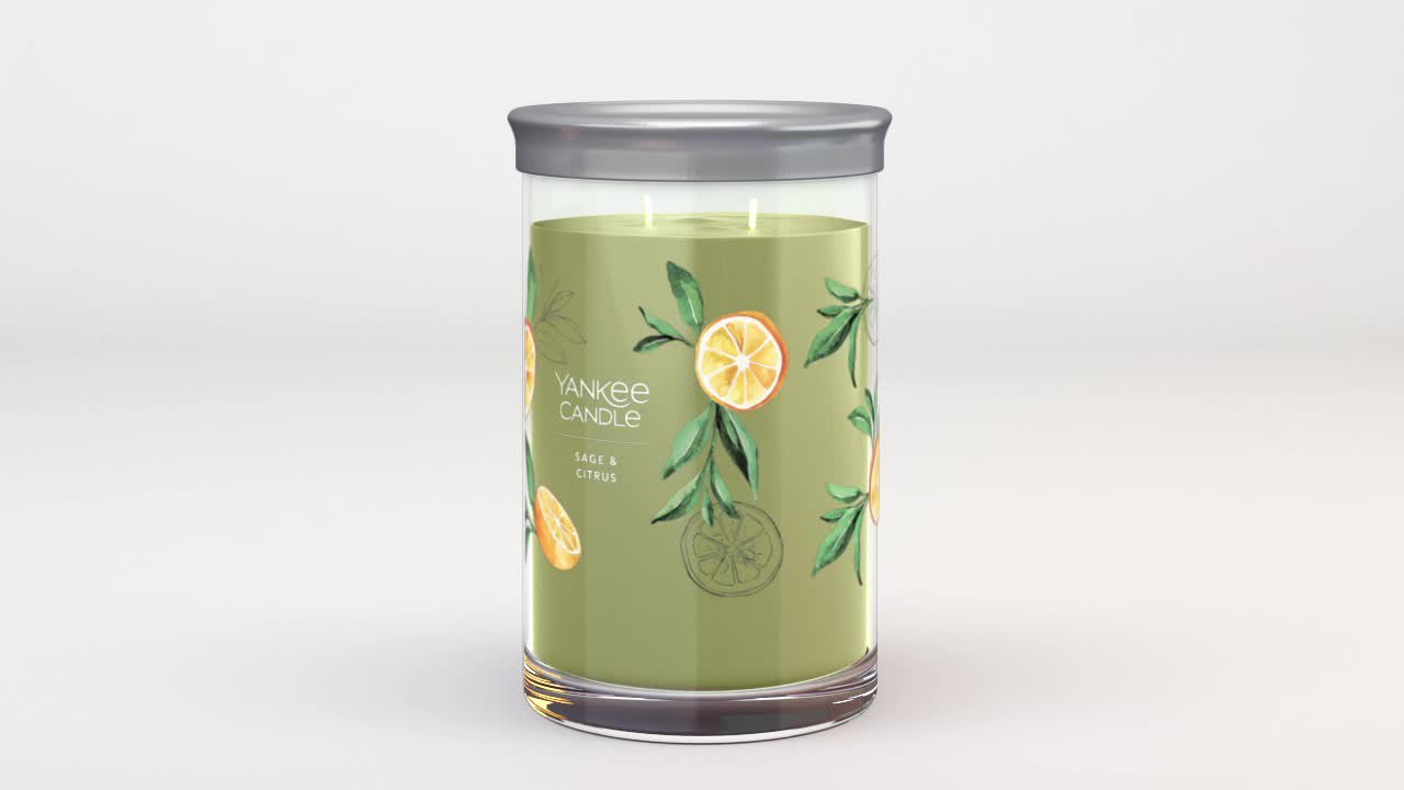 Yankee Candle Sage & Citrus Signature Large Tumbler Candle 