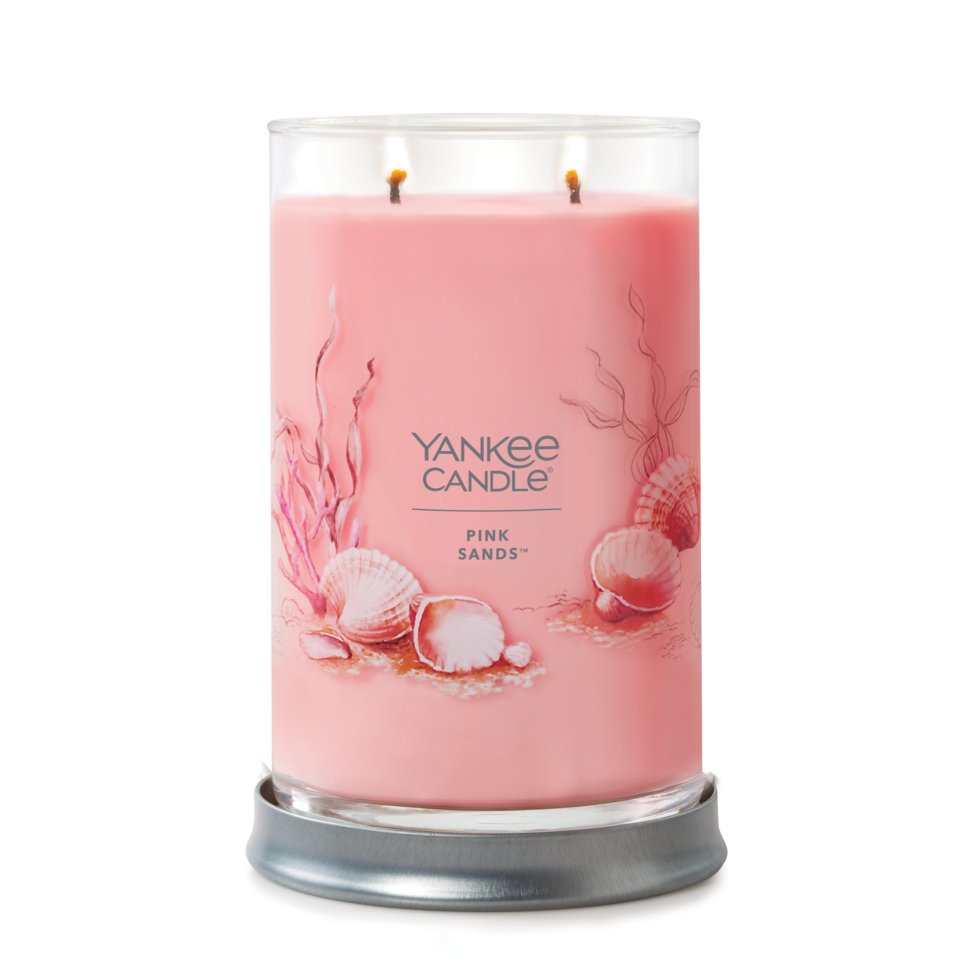 Large tumbler candle pink sands