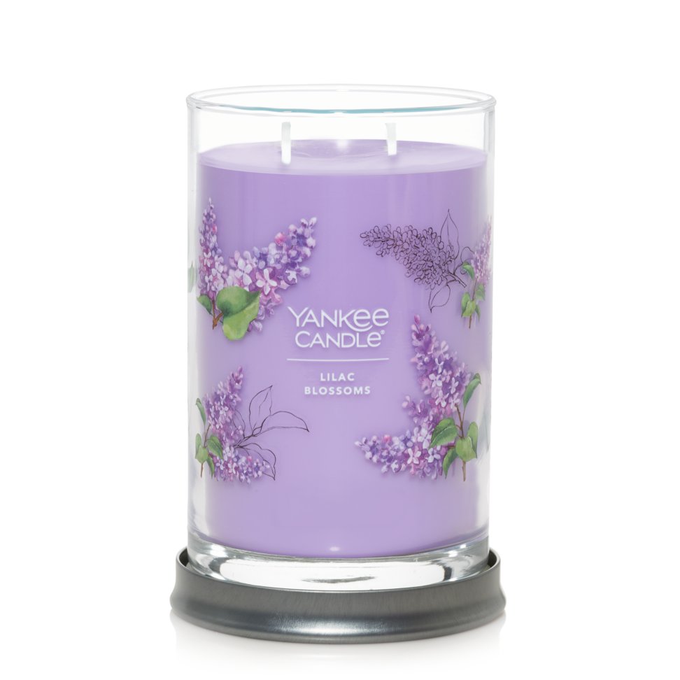2 wick jar candle lilac blossoms